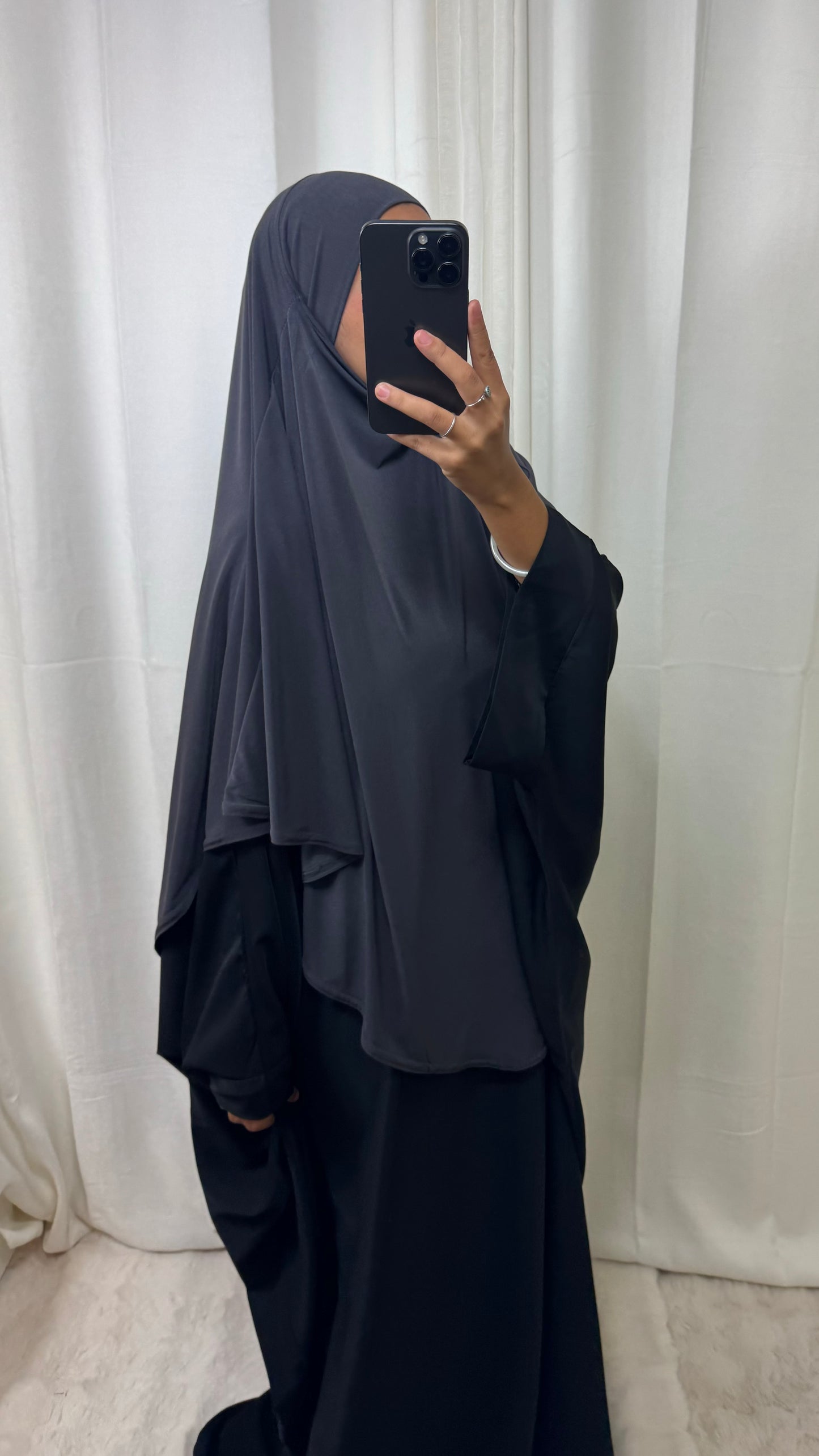 KHIMAR JERSEY LONG - GRIS