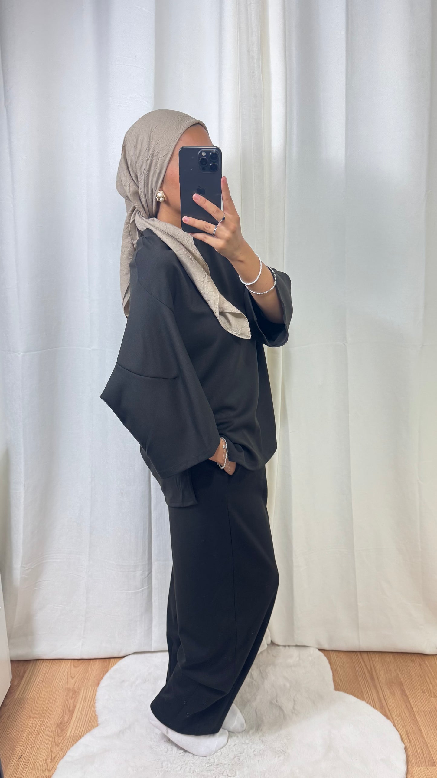 ENSEMBLE JOGGING OVERSIZE - MARRON FONCÉ