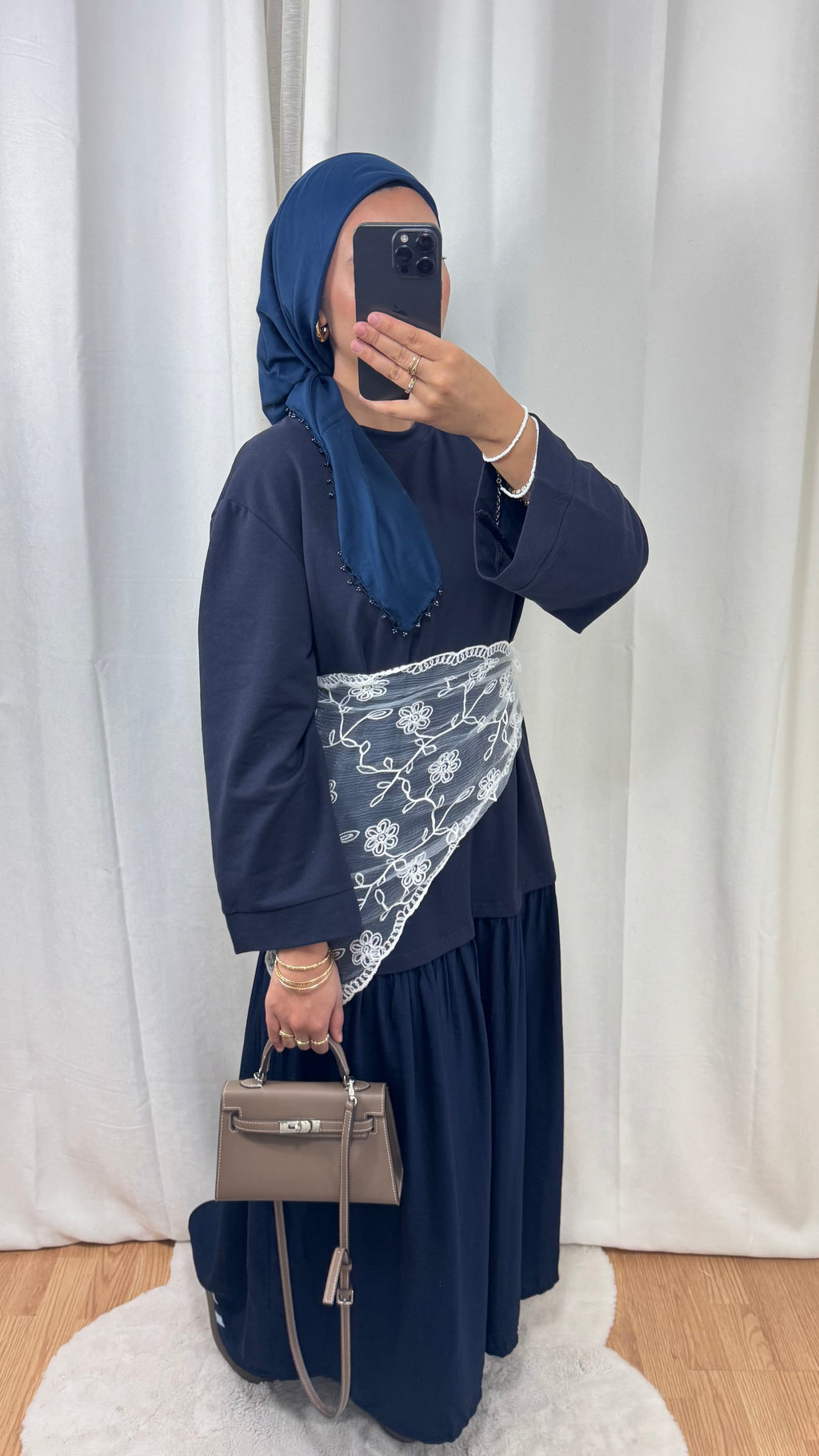 ROBE ARIA - BLEU MARINE