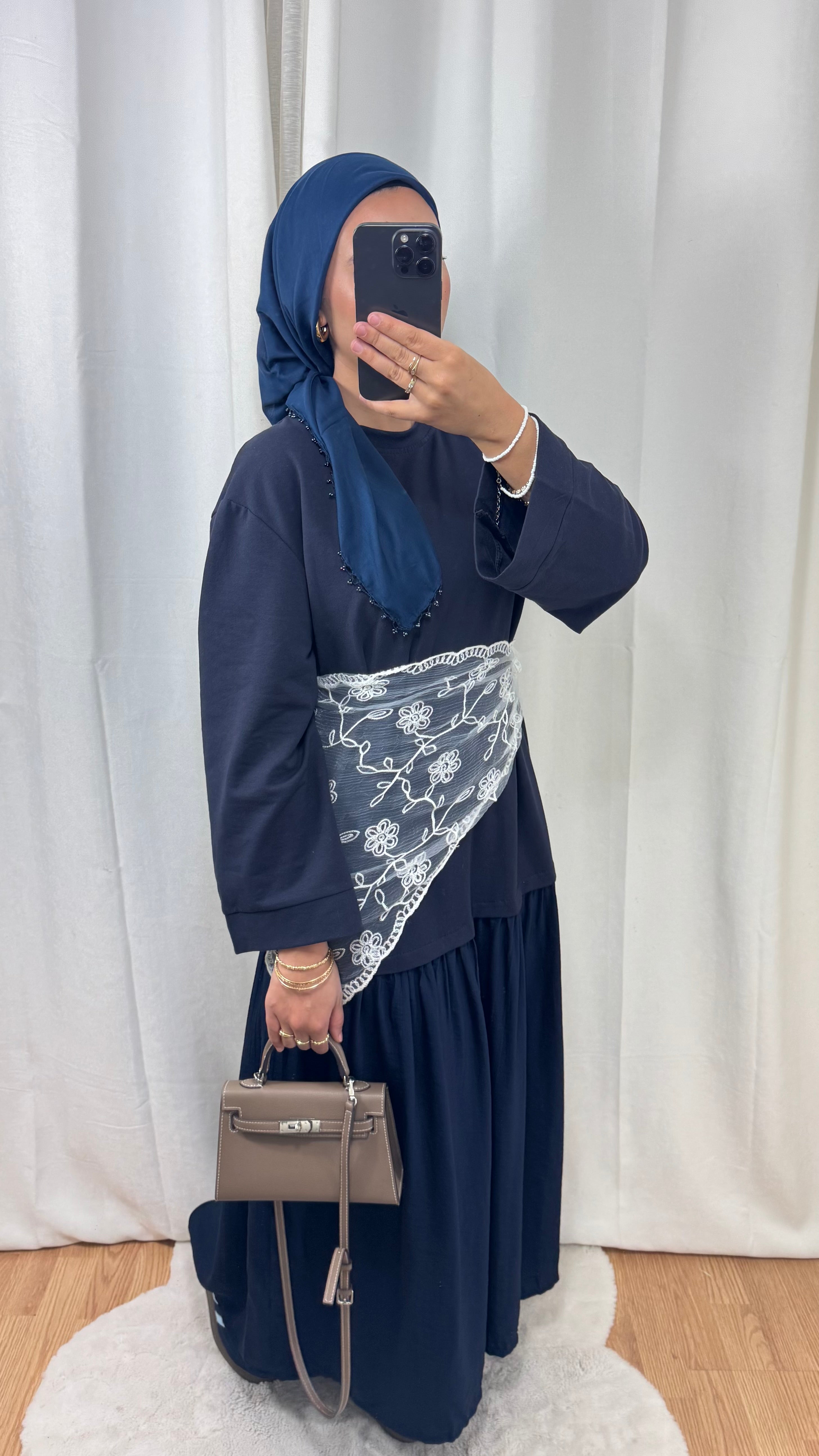 ROBE ARIA - BLEU MARINE