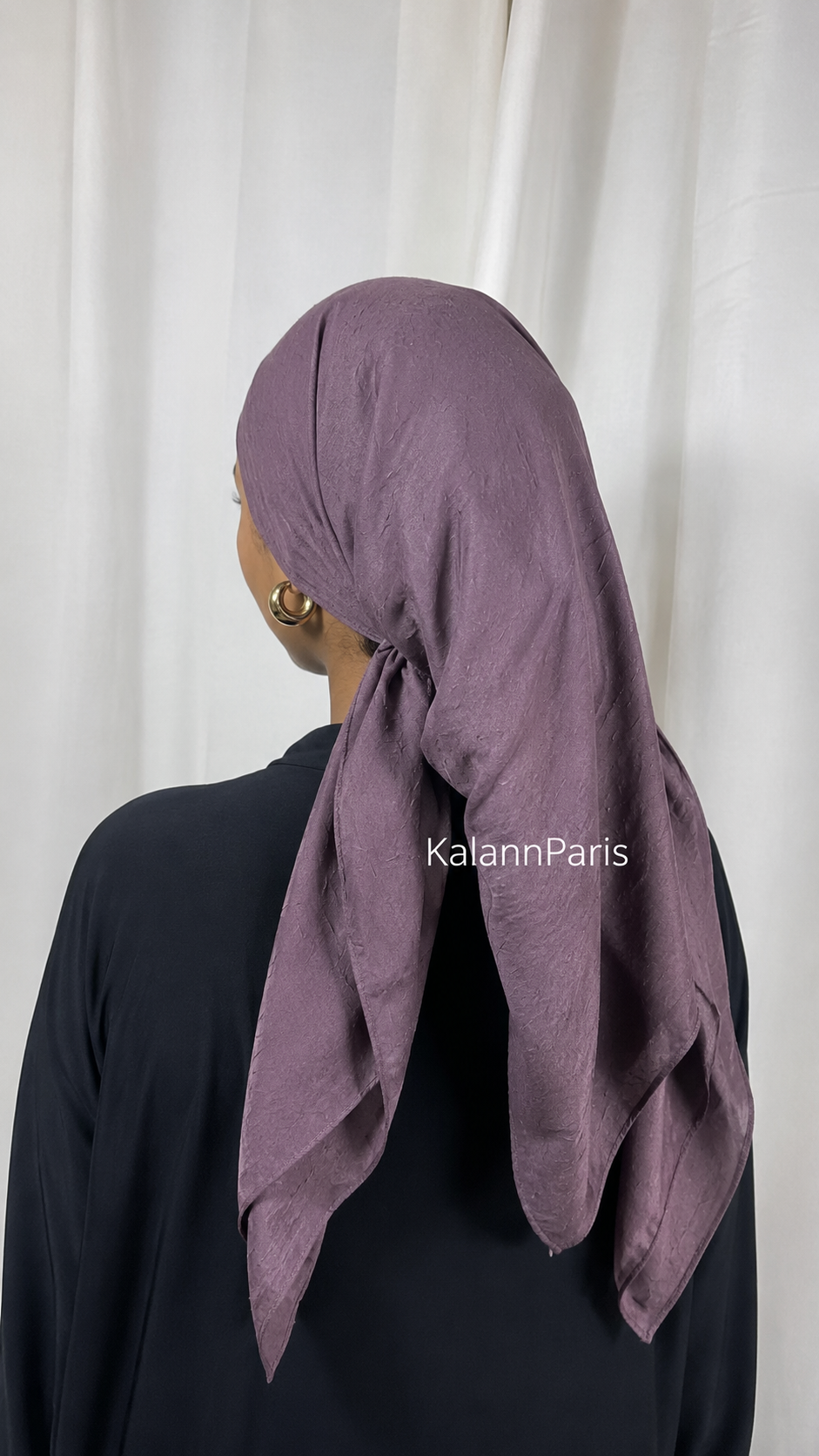 CARRÉ COTON BAMBOO - VIOLET CLAIRE