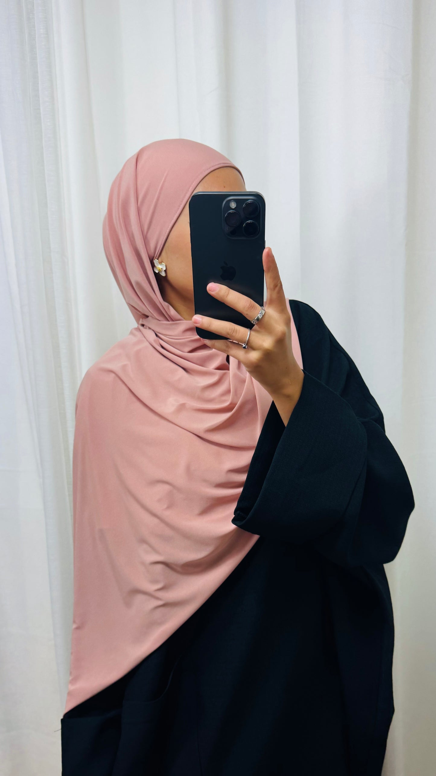 HIJAB JERSEY PREMIUM - SAUMON