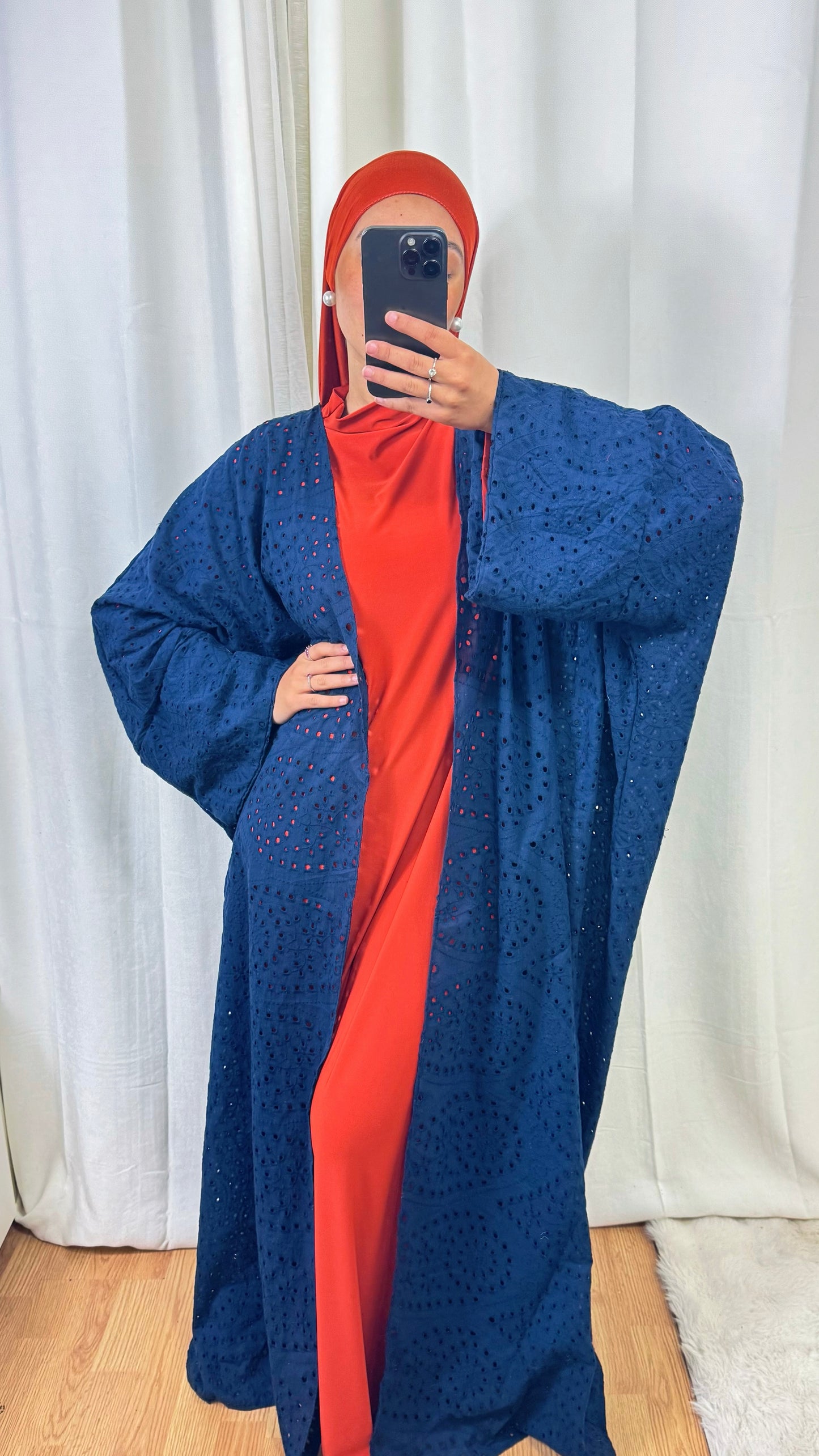 KIMONO ZAHRA - BLEU MARINE