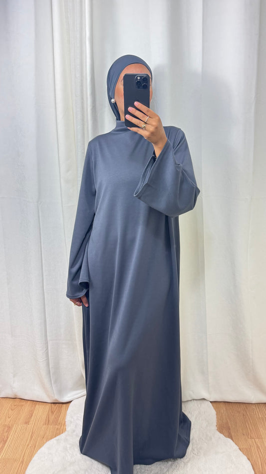 ABAYA HIVER - GRIS ANTHRACITE