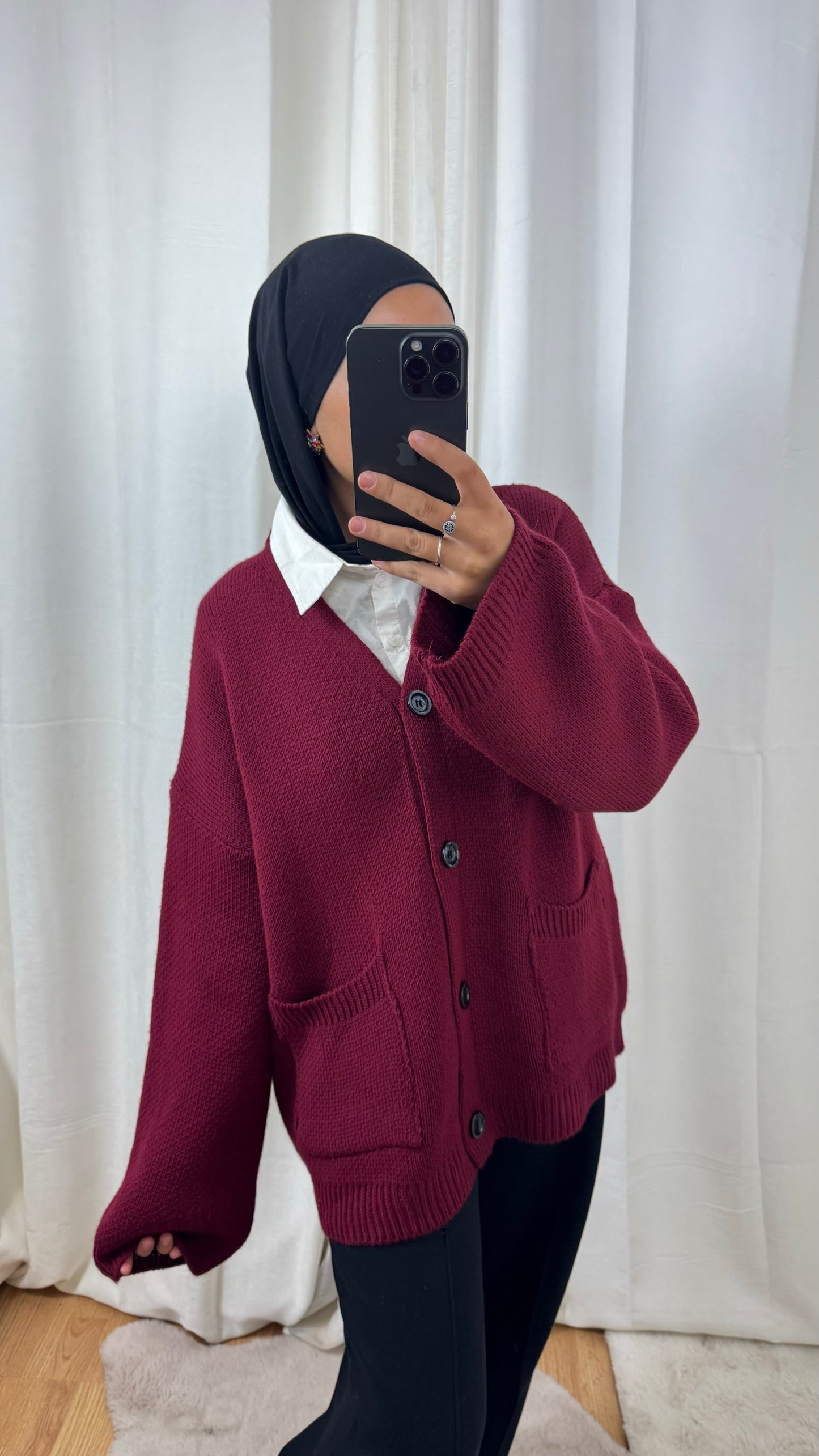 CARDIGAN TANINA - BORDEAUX