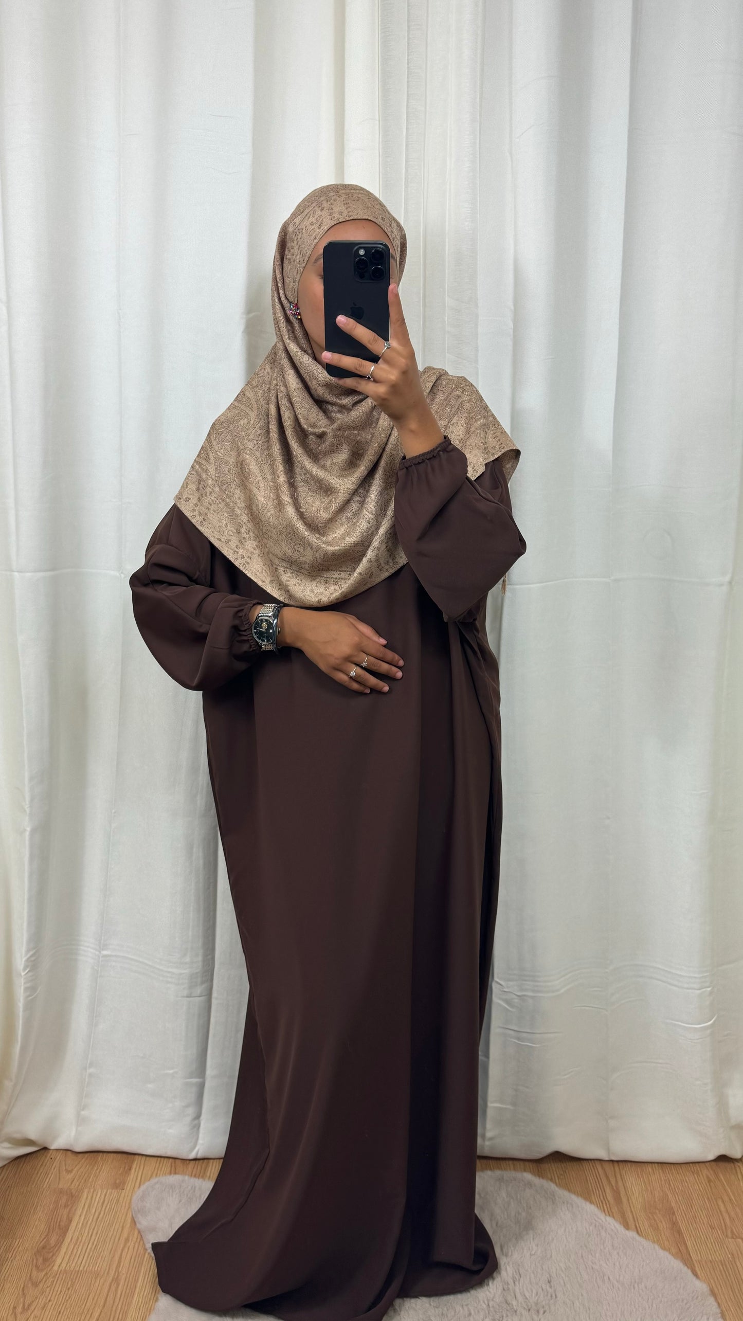 ABAYA BASIC - CHOCOLAT