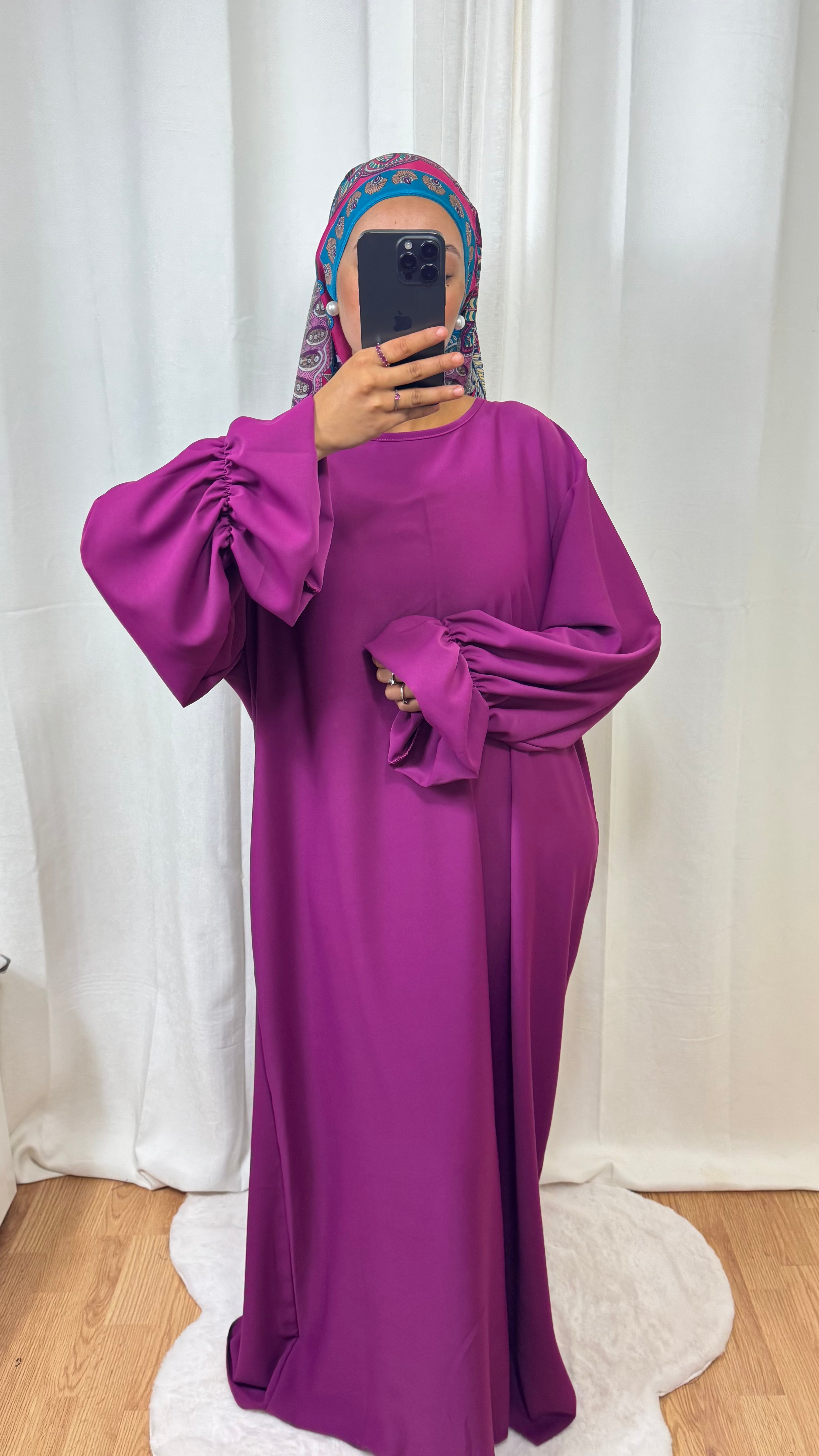 ABAYA ALBA - ROSE FUSHIA