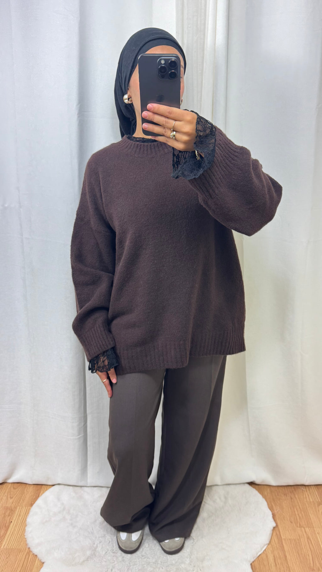 PULL CACHEMIRE - MARRON CHOCOLAT
