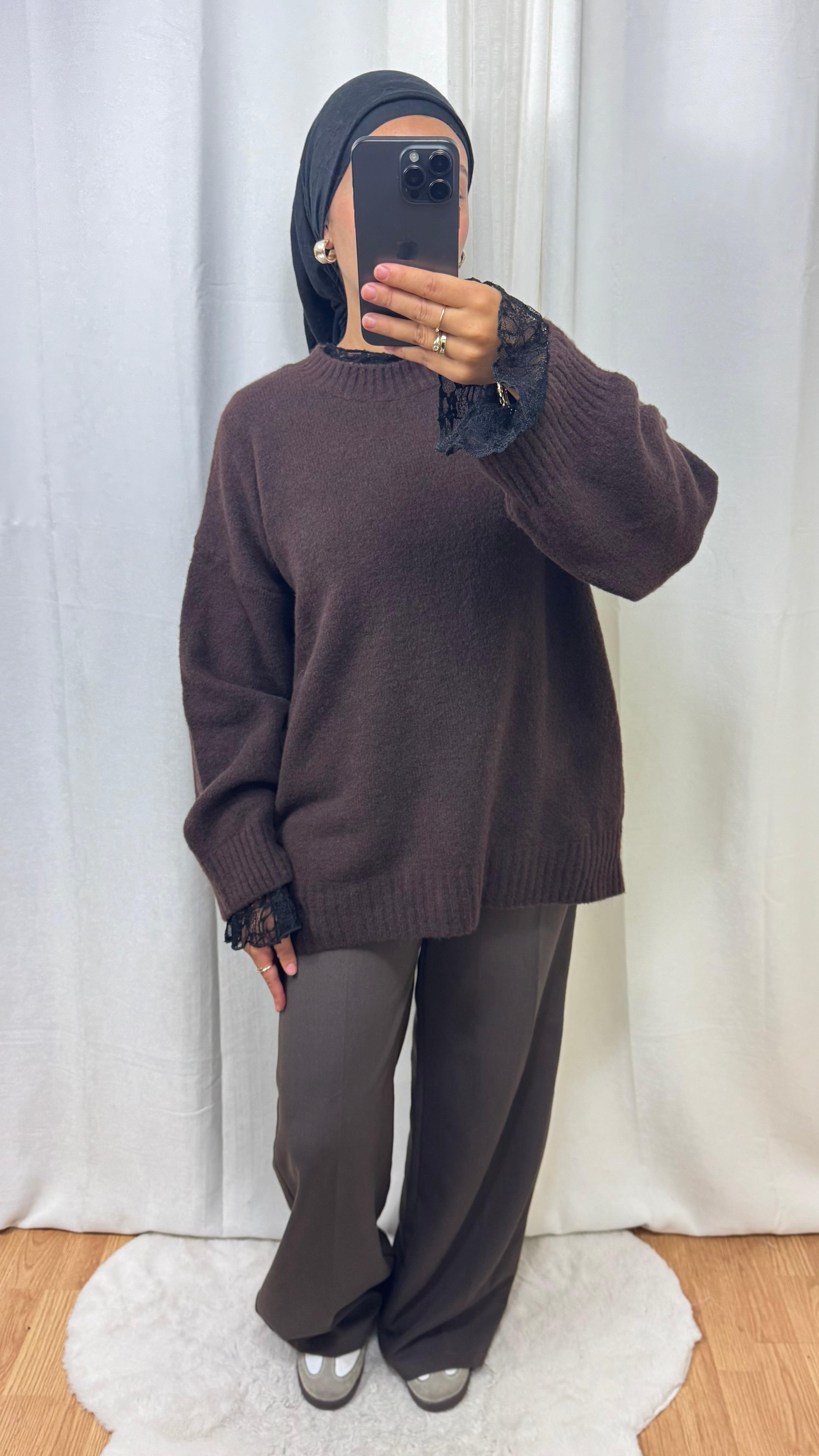 PULL CACHEMIRE - MARRON CHOCOLAT