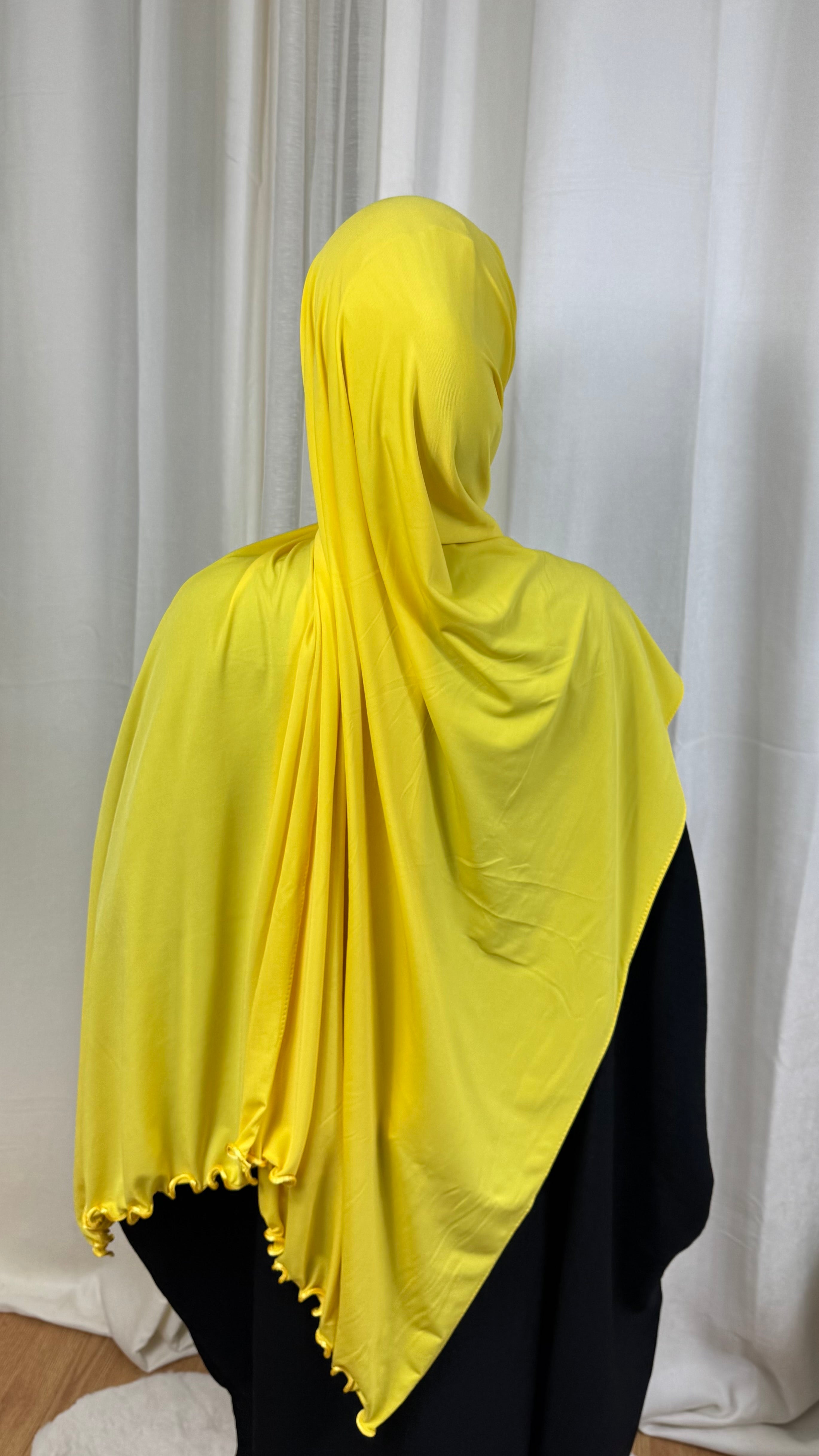 JERSEY PREMIUM BOUCLE SATIN - JAUNE