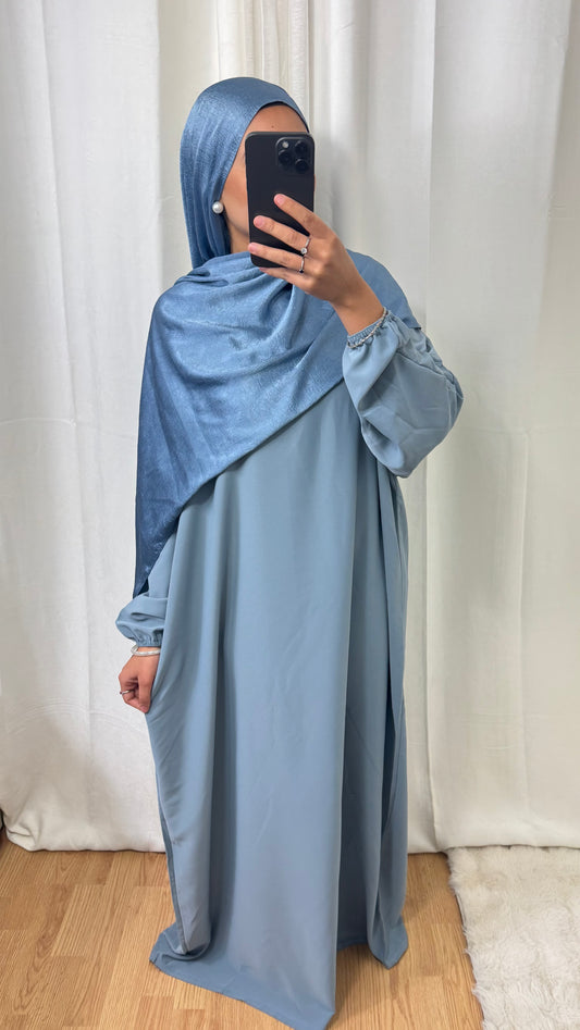 ABAYA BASIC - BLEU CLAIRE