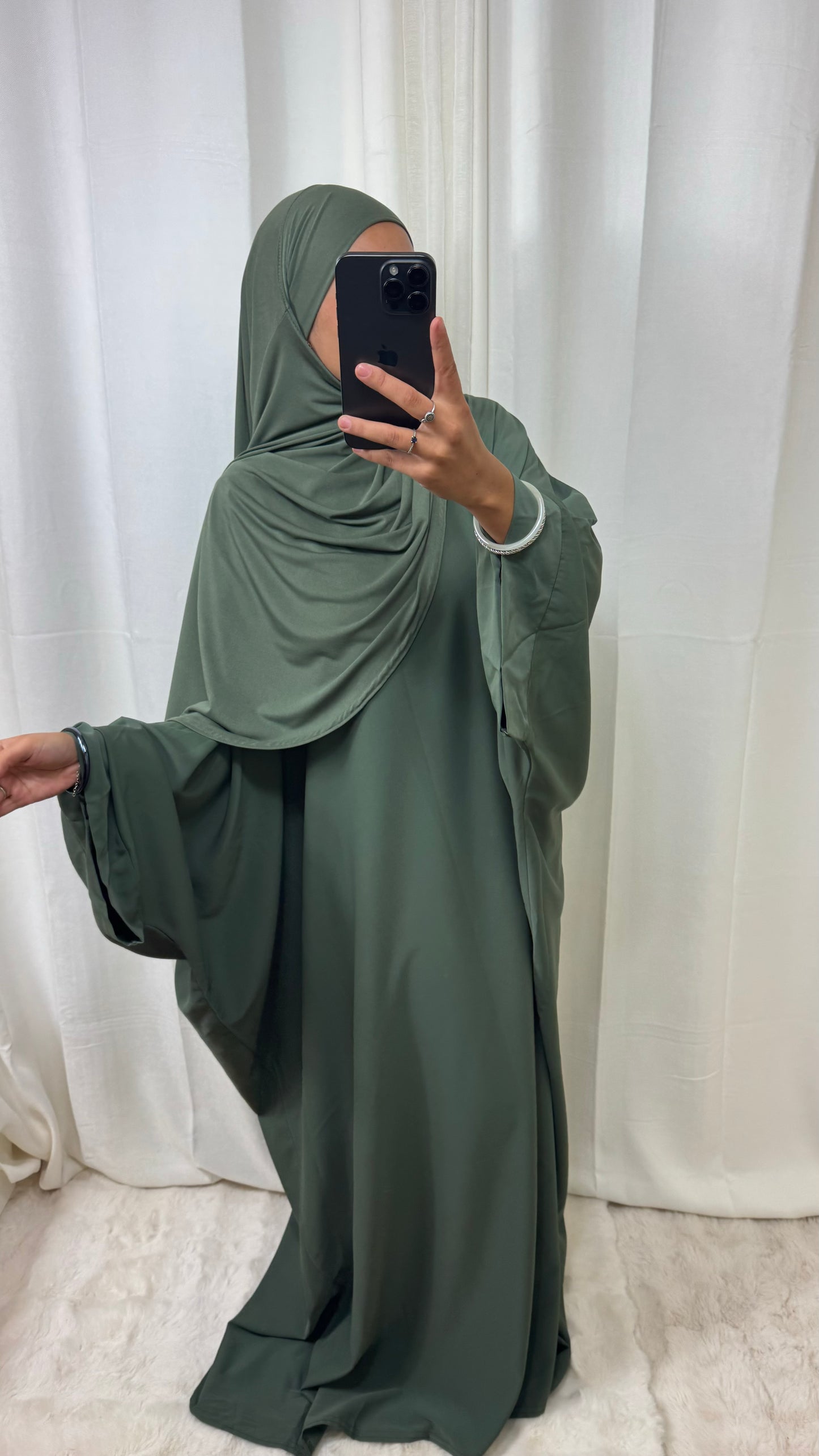 ABAYA SAOUDIENNE ELEGANCE - KAKI