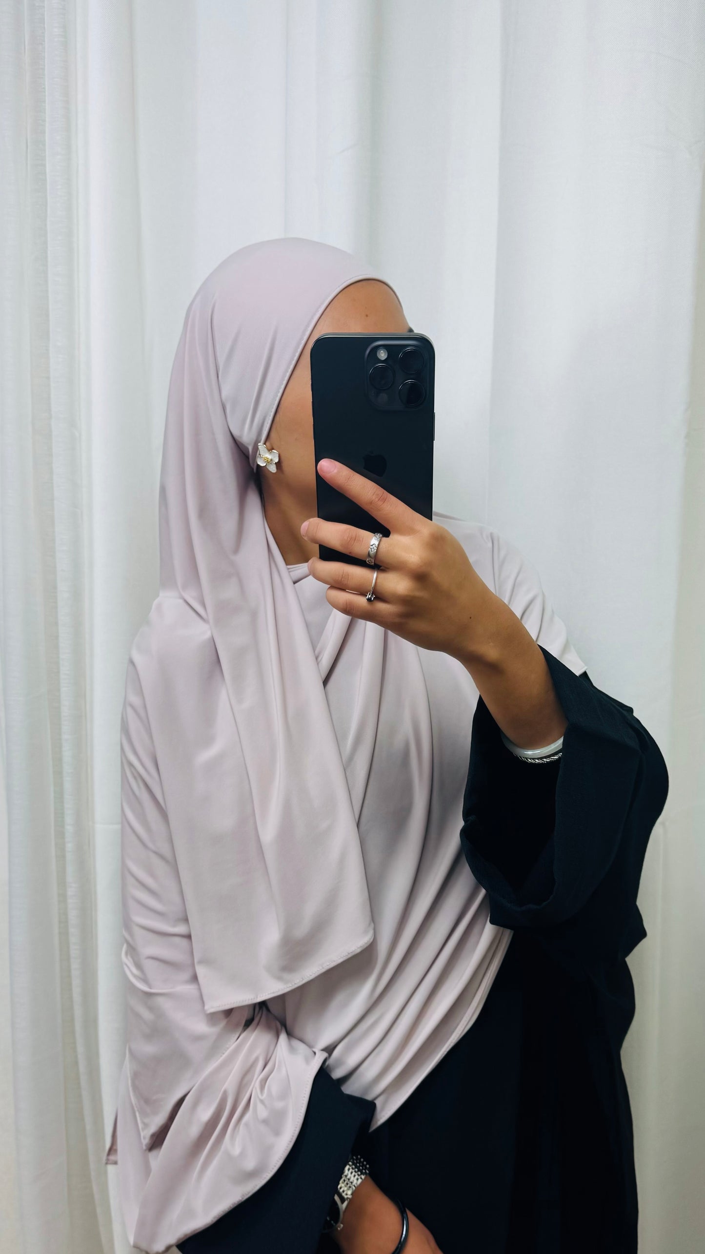 HIJAB JERSEY PREMIUM - ROSE POUDRÉ