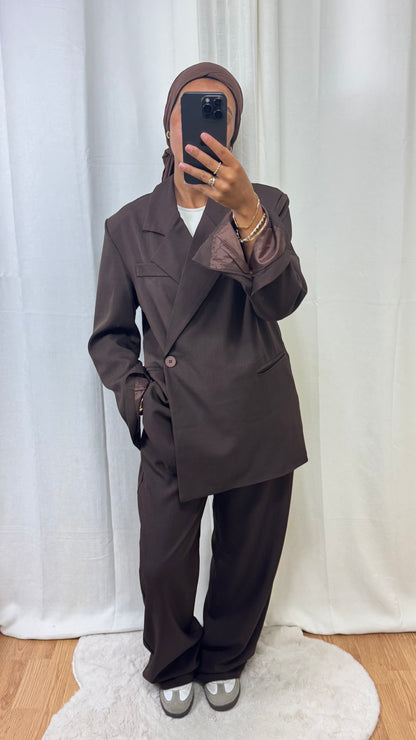 ENSEMBLE BLAZER - MARRON