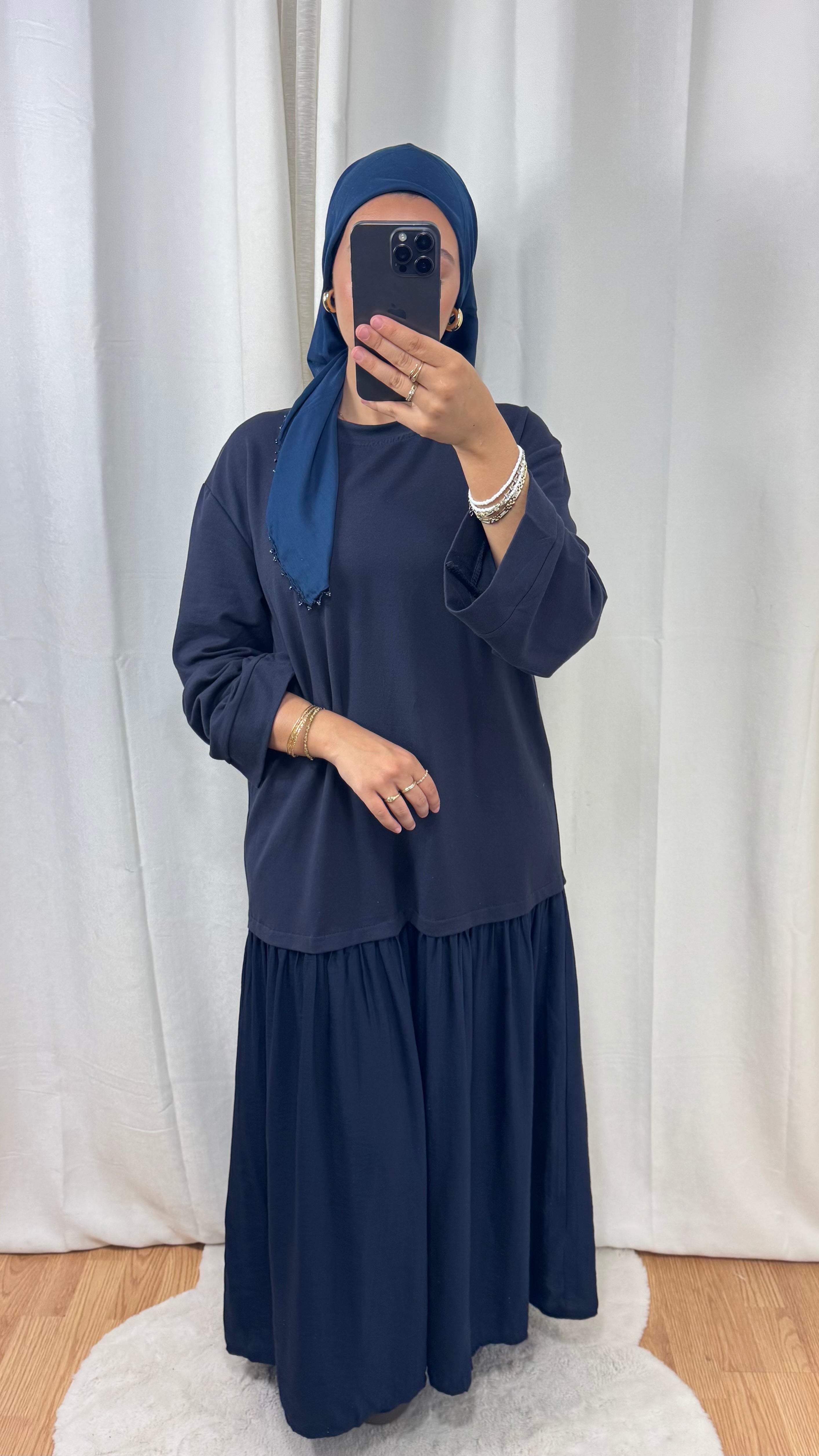 ROBE ARIA - BLEU MARINE
