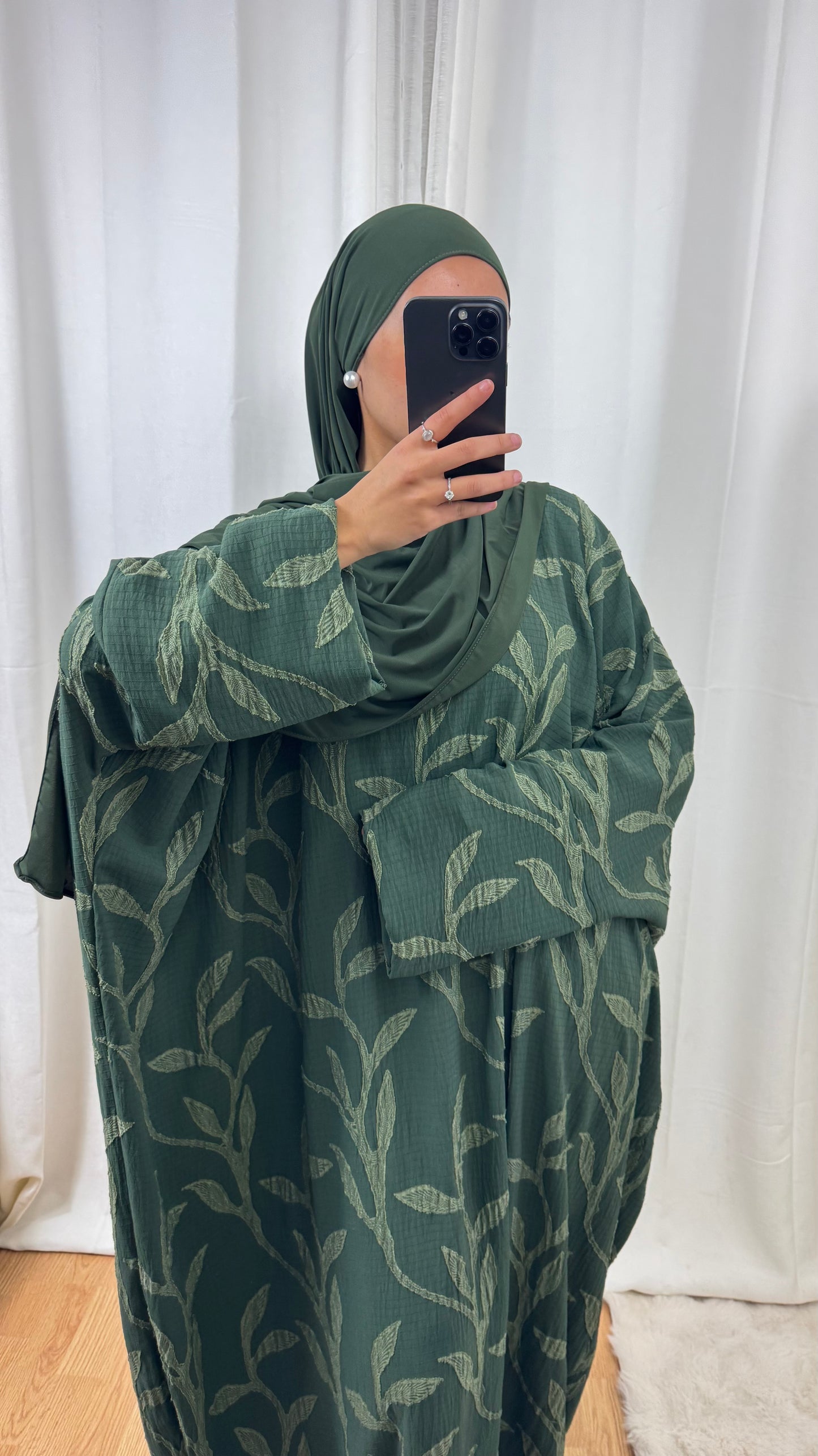 ABAYA FLORA - KAKI