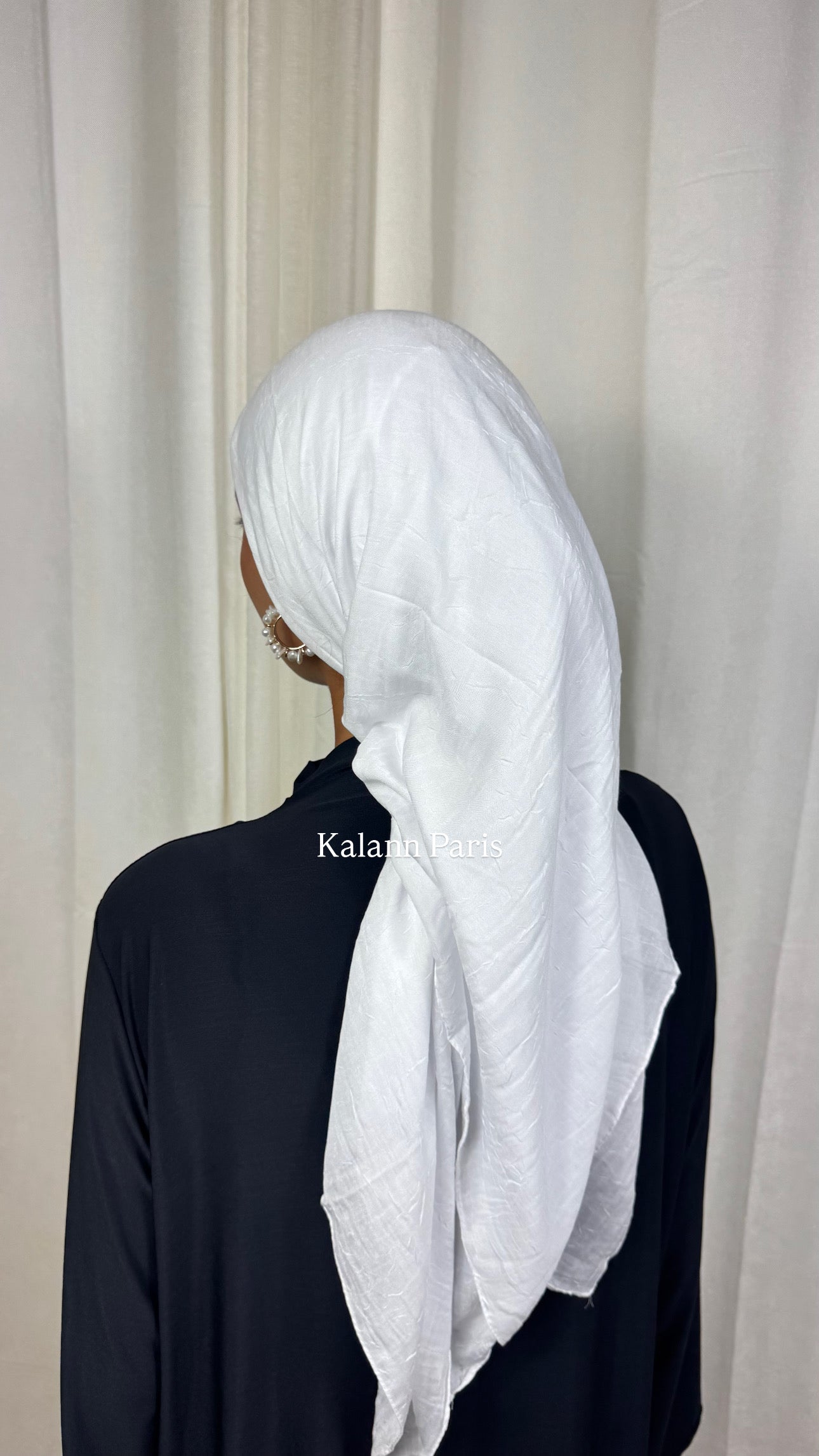 CARRÉ COTON BAMBOO - BLANC