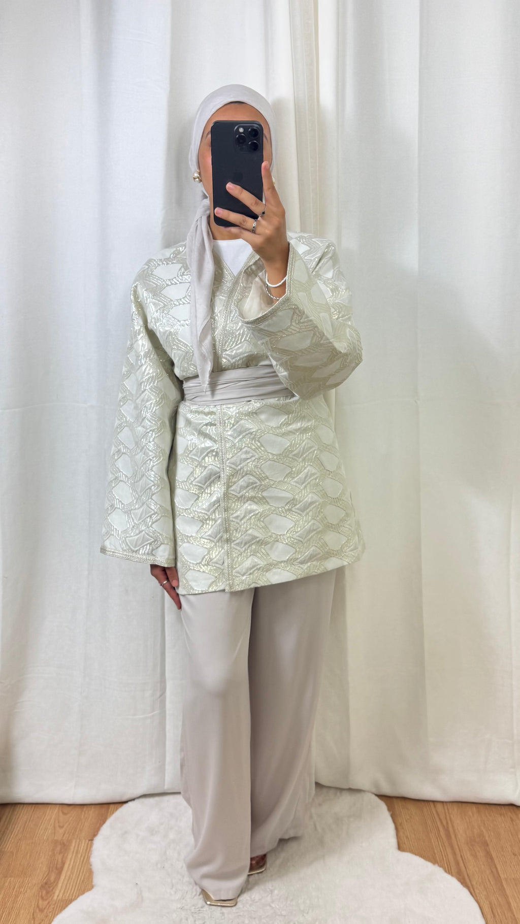 ENSEMBLE MALAK 4 PIÈCES - BEIGE