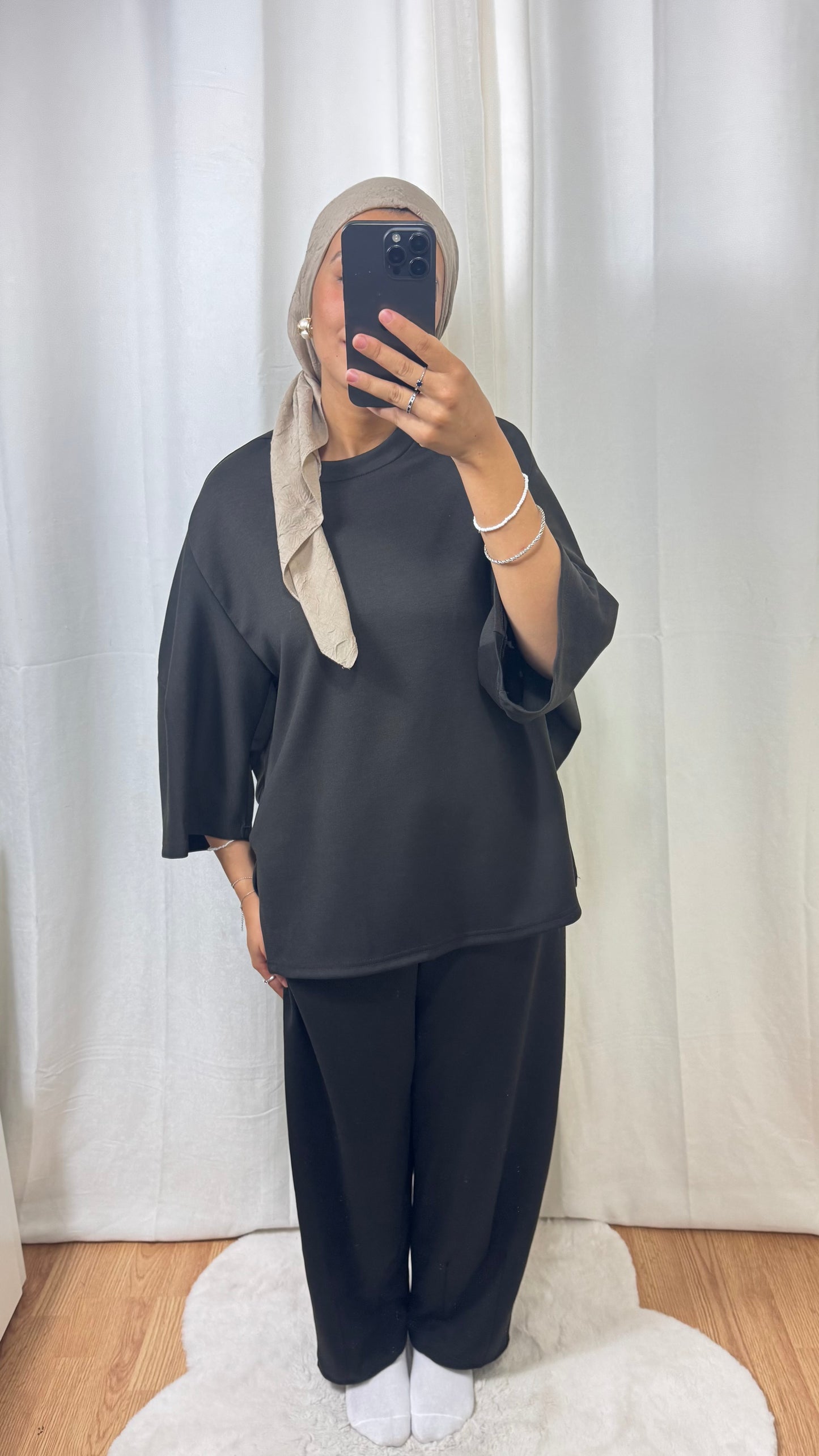 ENSEMBLE JOGGING OVERSIZE - MARRON FONCÉ