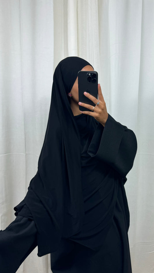 HIJAB JERSEY PREMIUM - NOIR