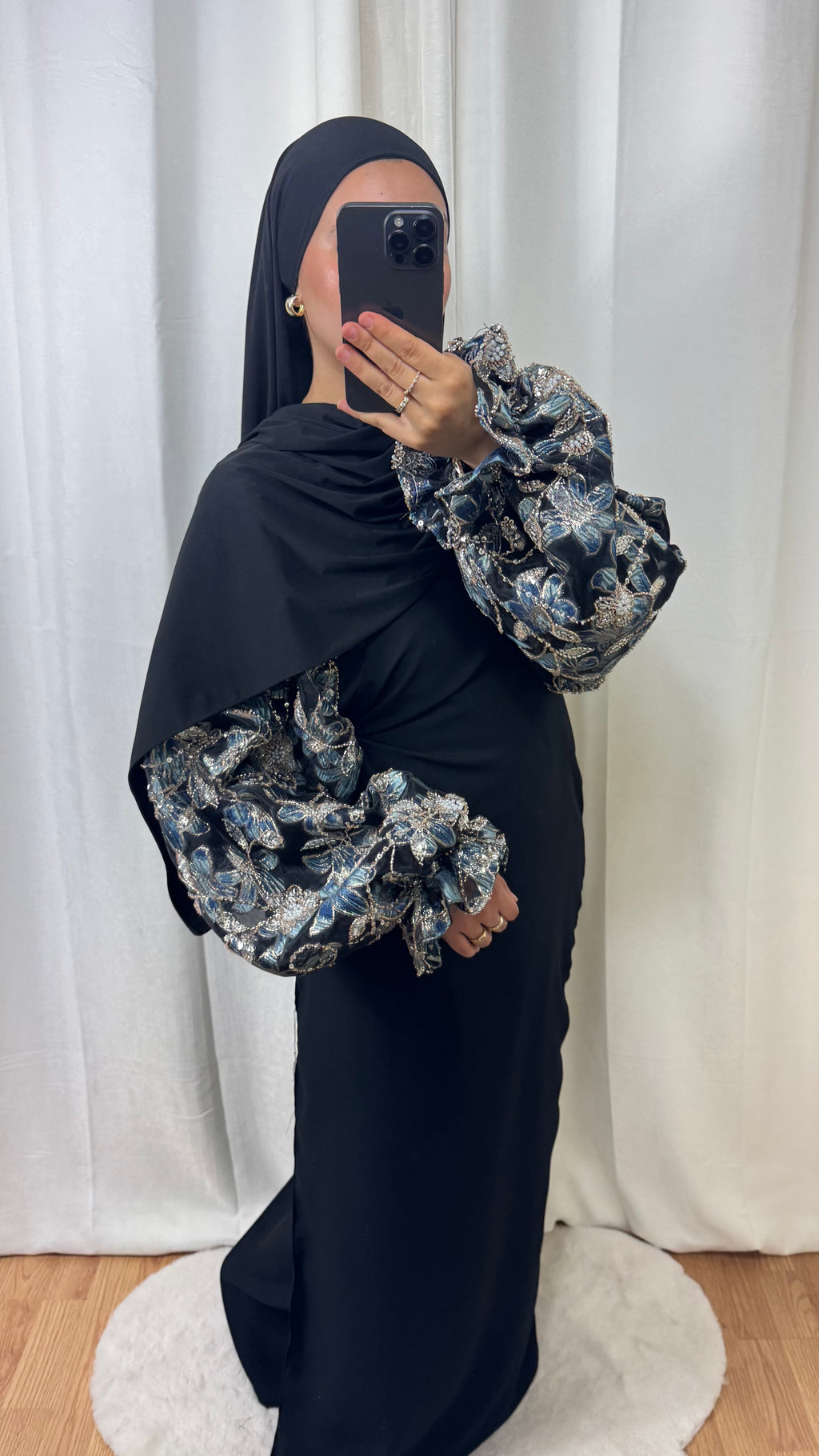 CRÉATION CACHE COEUR NIHAL - NOIR BLEU