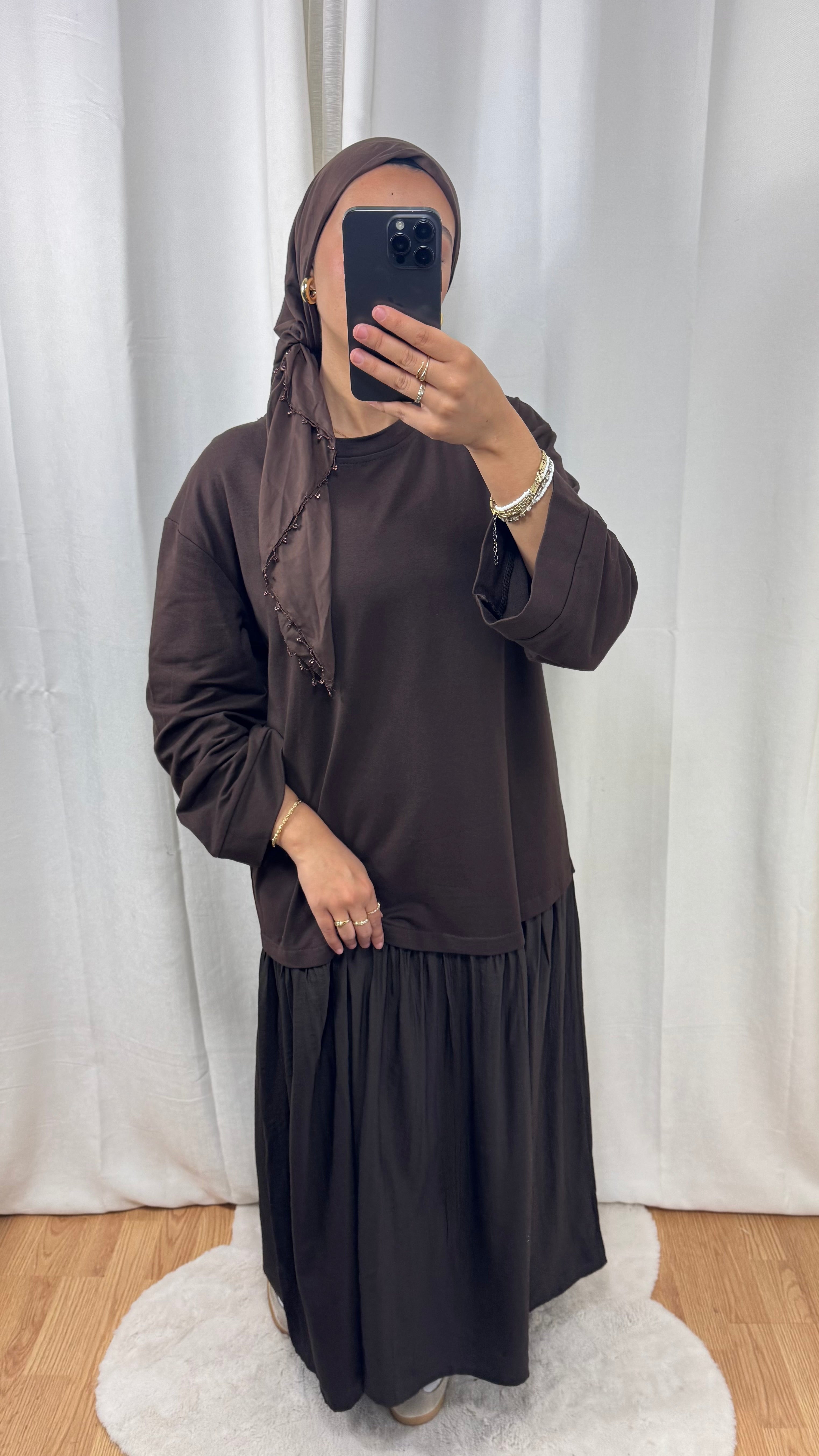 ROBE ARIA - CHOCOLAT