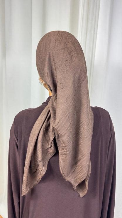 CARRÉ COTON BAMBOO - MARRON CHOCOLAT