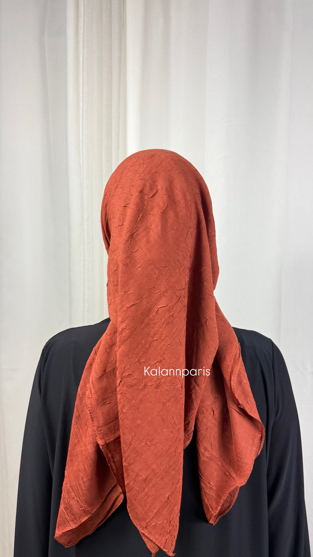 CARRÉ COTON BAMBOO - BRIQUE