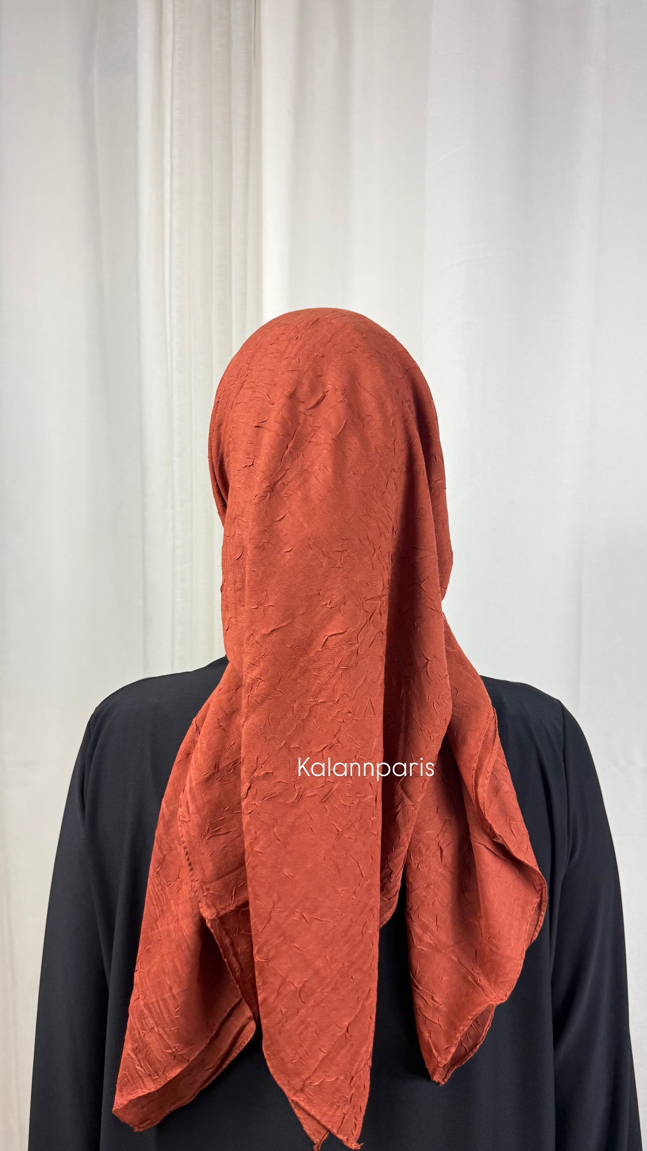 CARRÉ COTON BAMBOO - BRIQUE