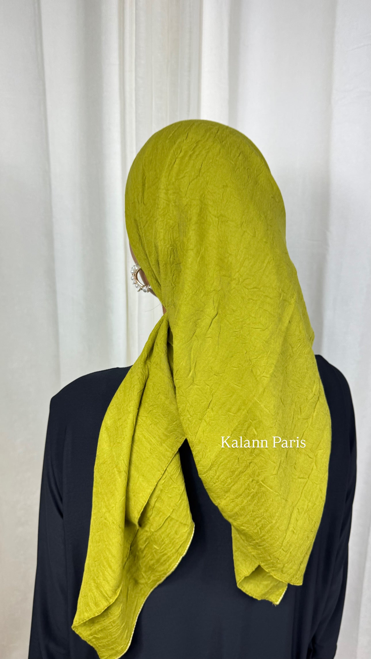 CARRÉ COTON BAMBOO - OLIVE