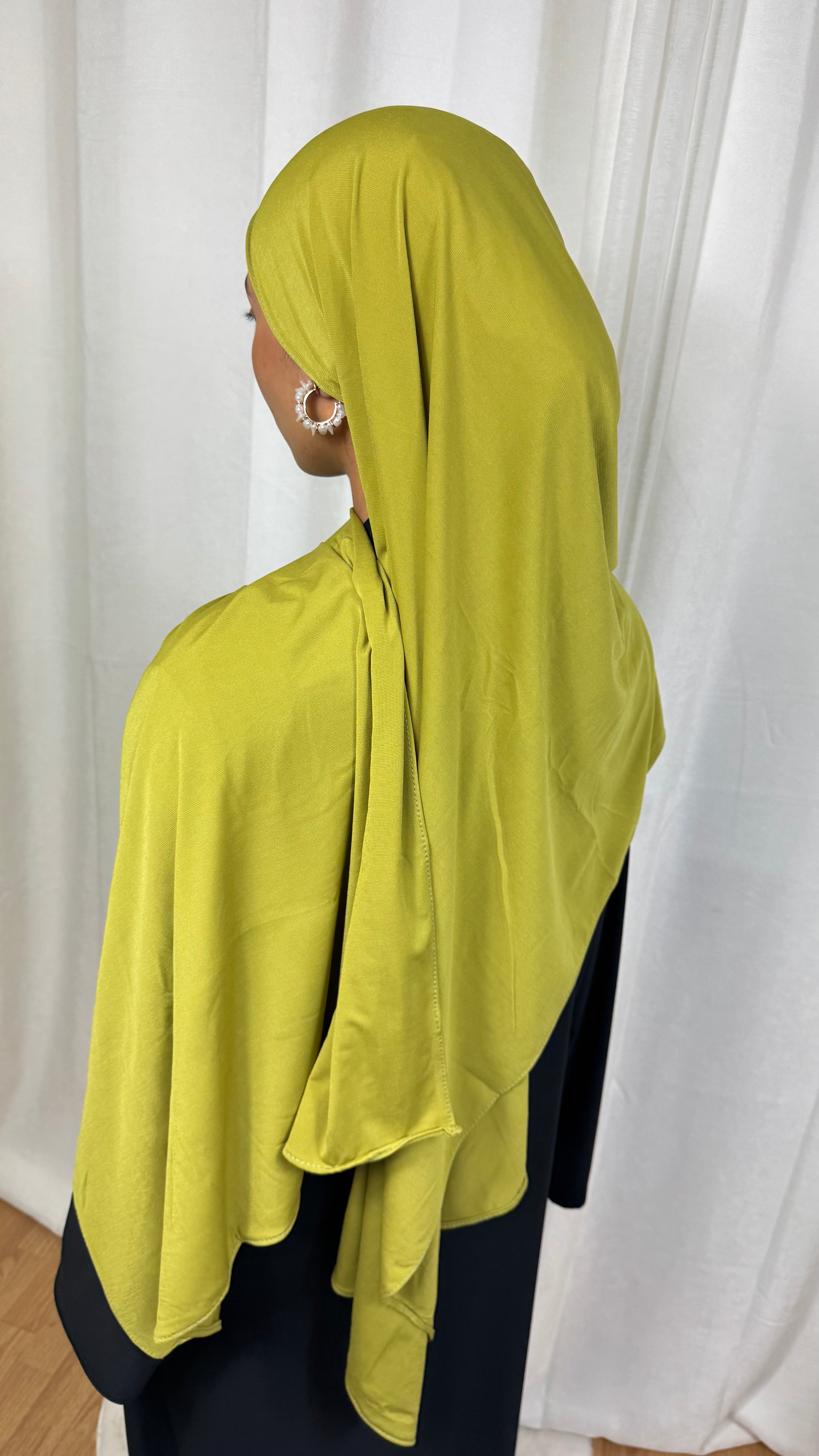 HIJAB JERSEY PREMIUM - OLIVE FONCÉ