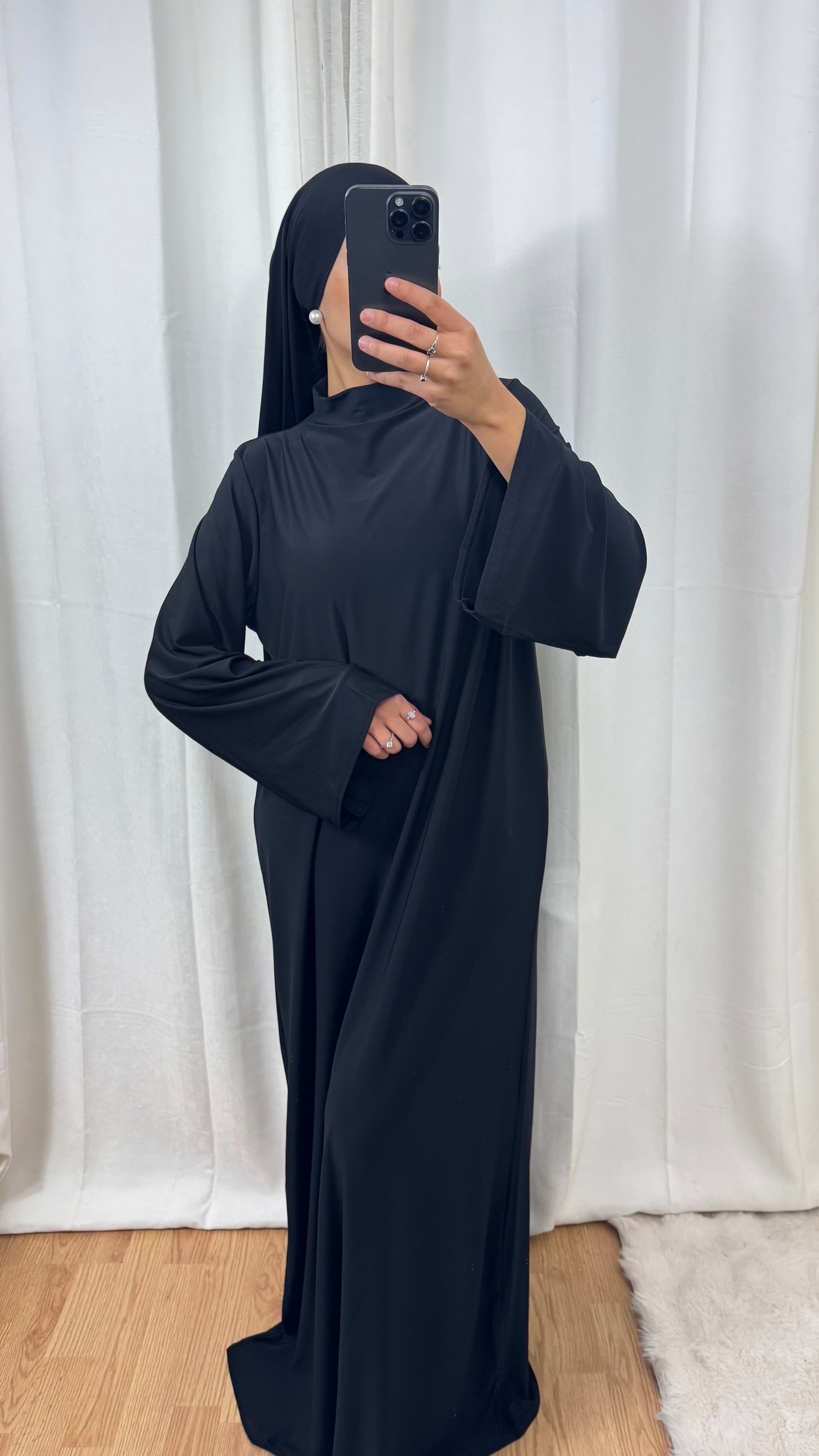 ABAYA JERSEY PREMIUM DE LUXE - NOIR