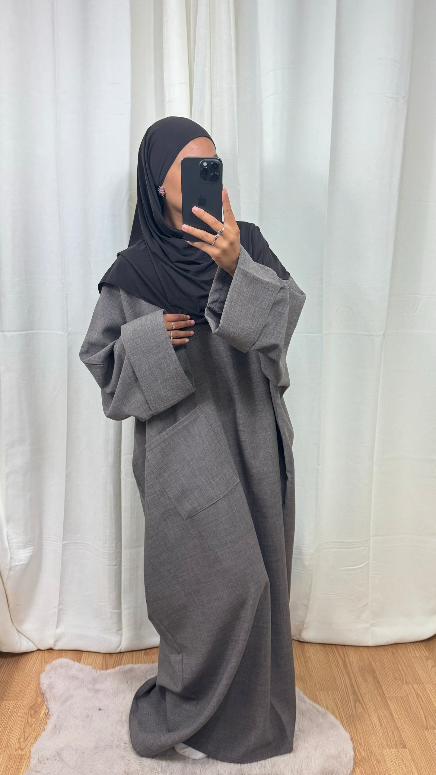 ABAYA AMBRE - TAUPE