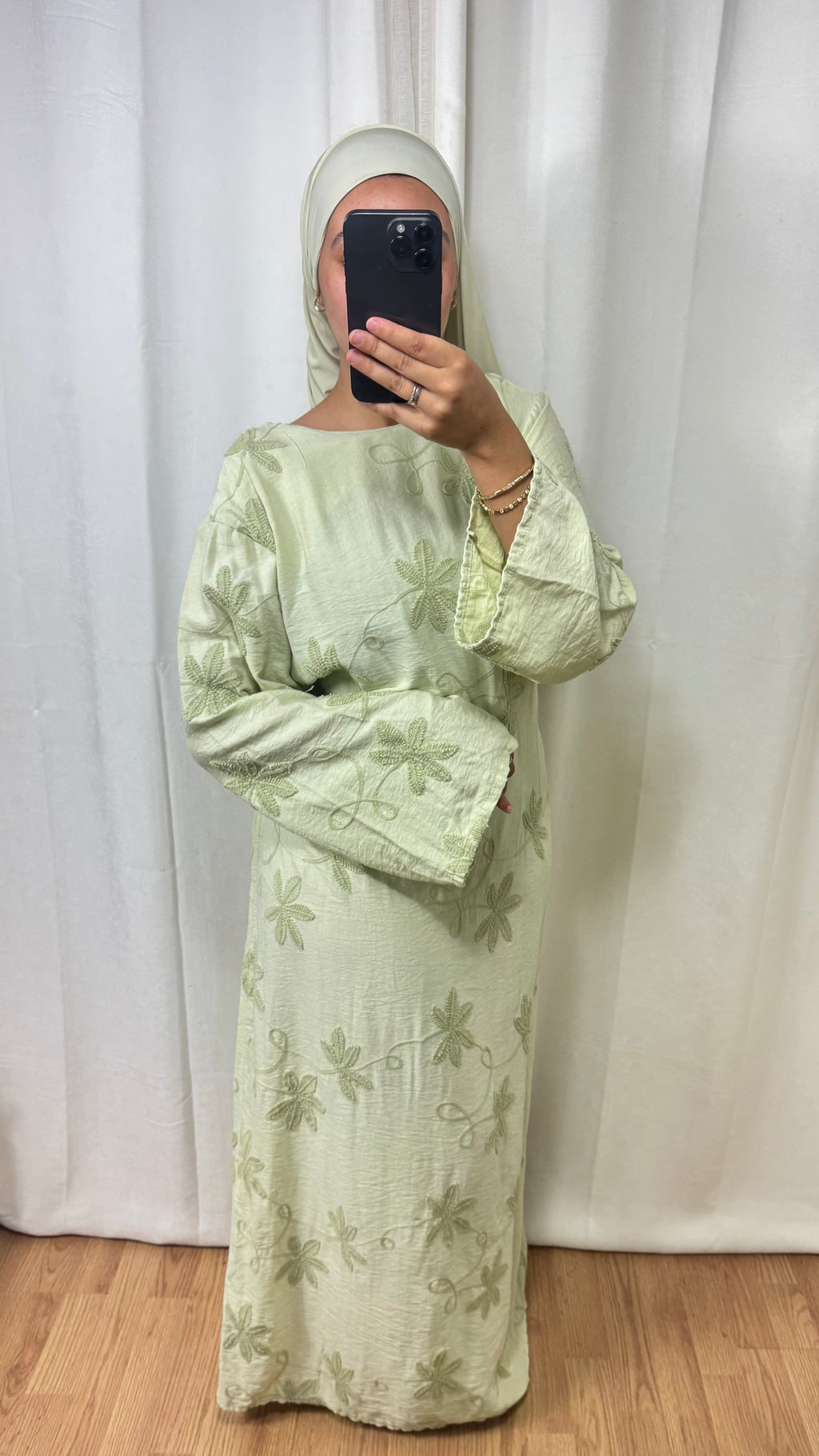 ROBE YNES - VERT ANIS