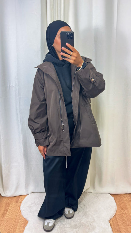 TRENCH OVERSIZE - MARRON