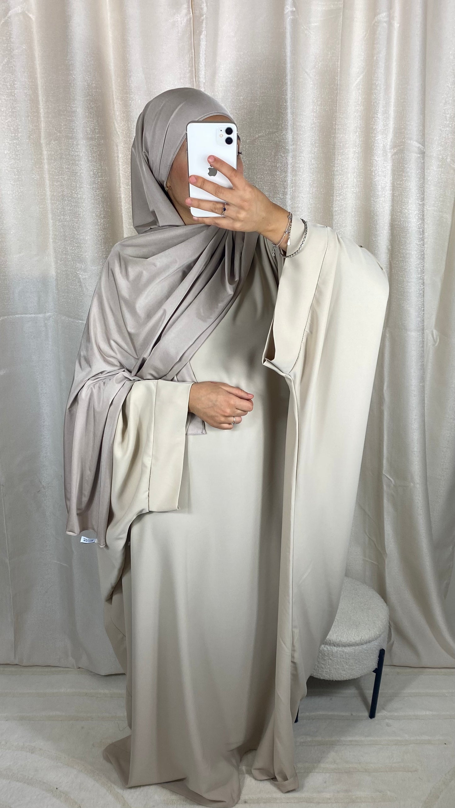 ABAYA SAOUDIENNE ELEGANCE - BEIGE