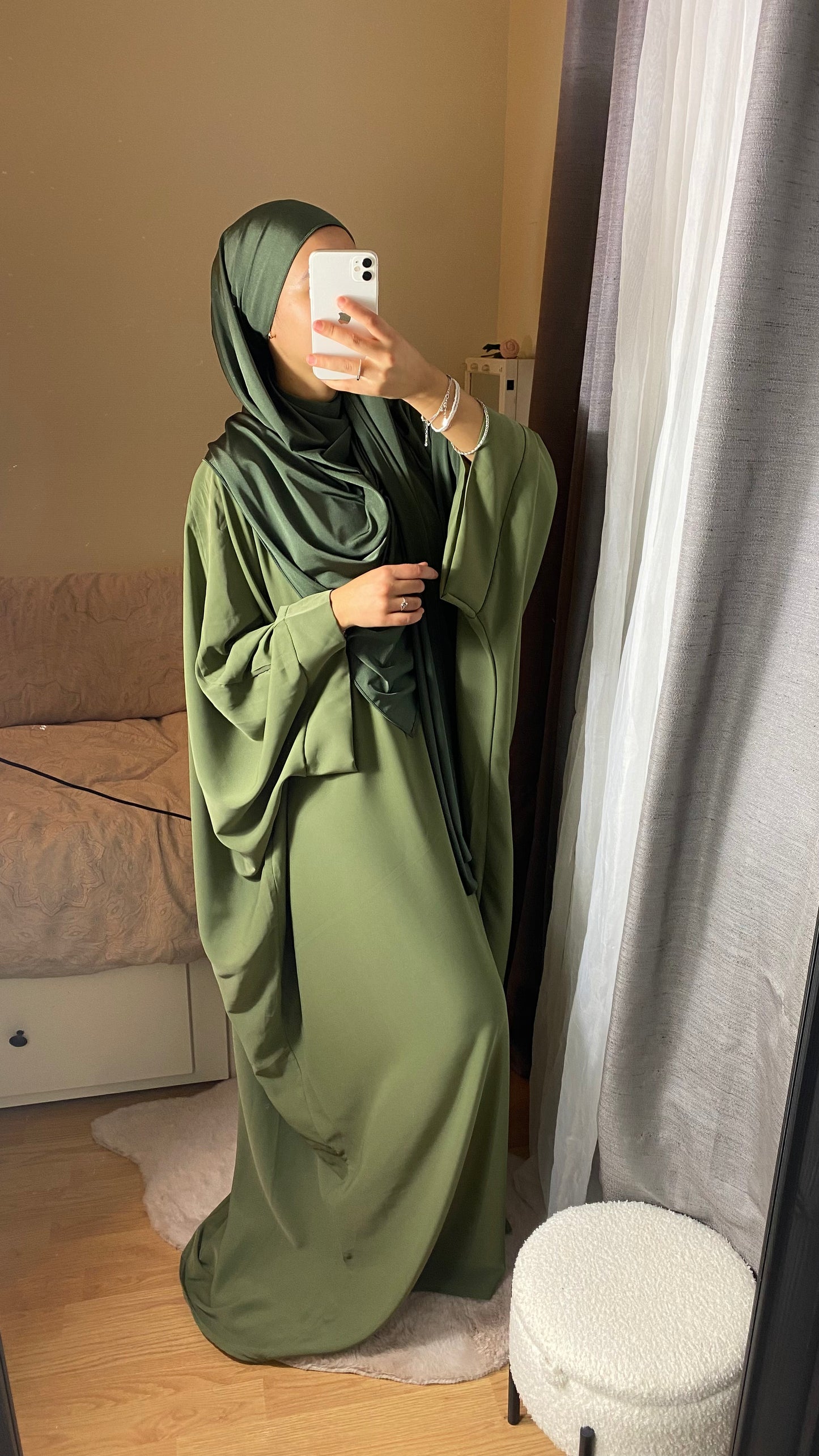 ABAYA SAOUDIENNE ELEGANCE - KAKI