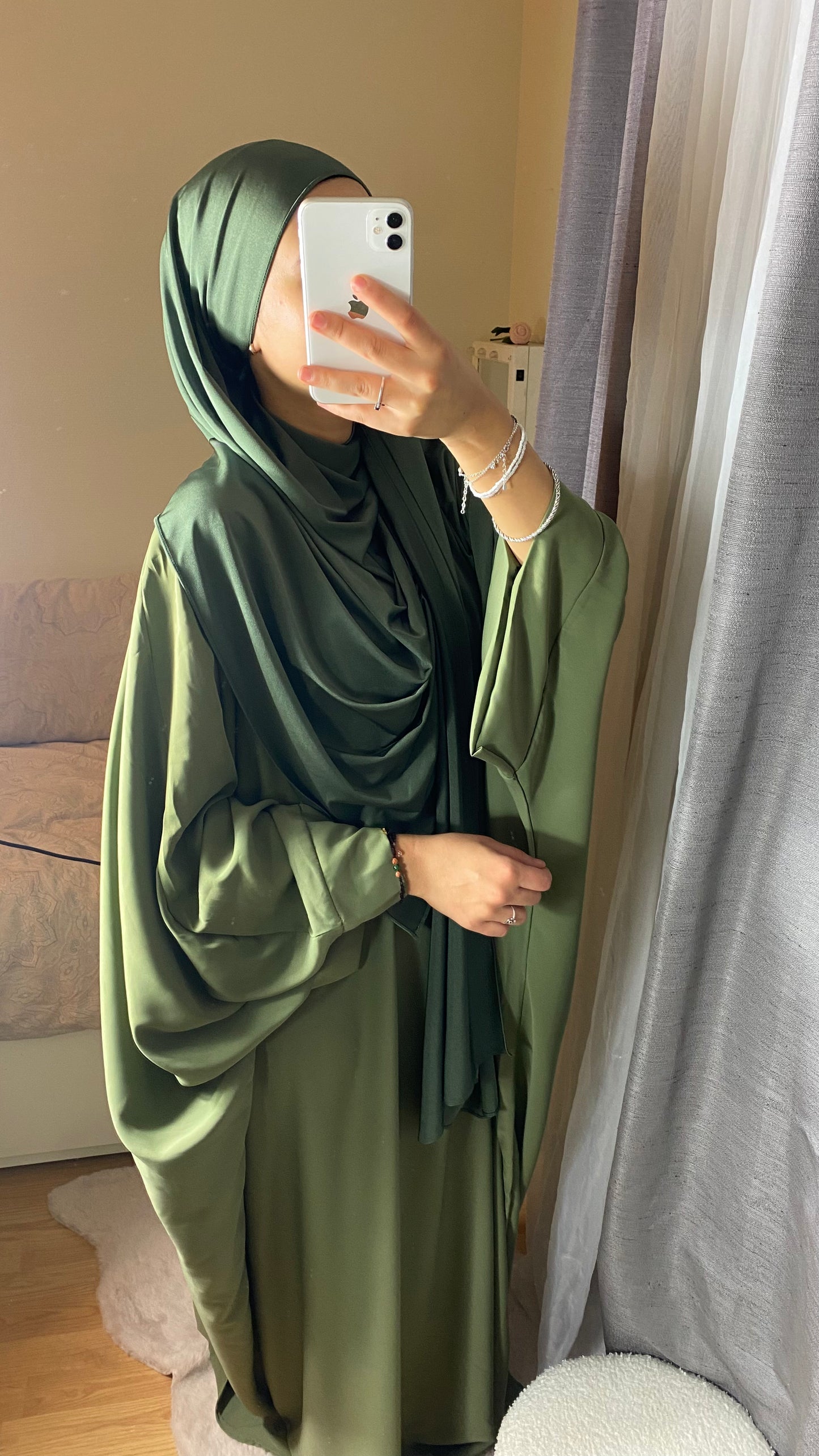 ABAYA SAOUDIENNE ELEGANCE - KAKI