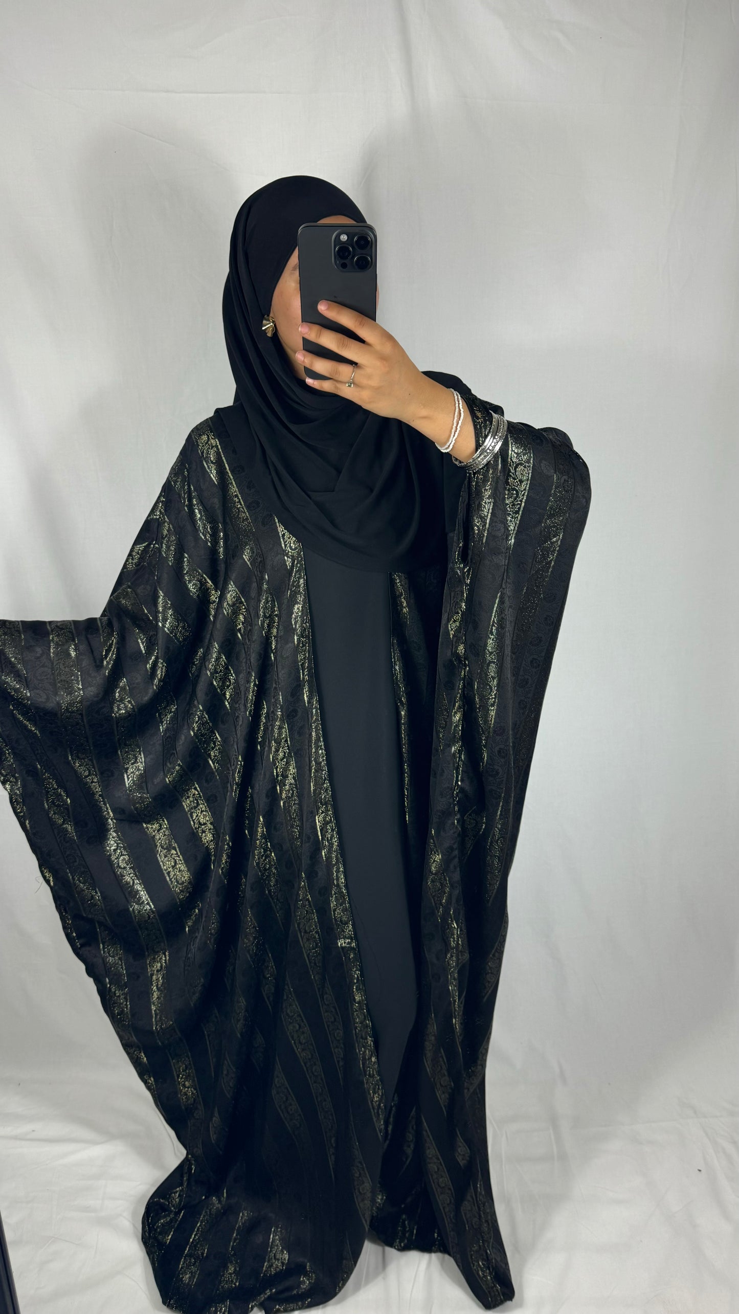 ENSEMBLE KIMONO+ABAYA JOHARA - NOIR