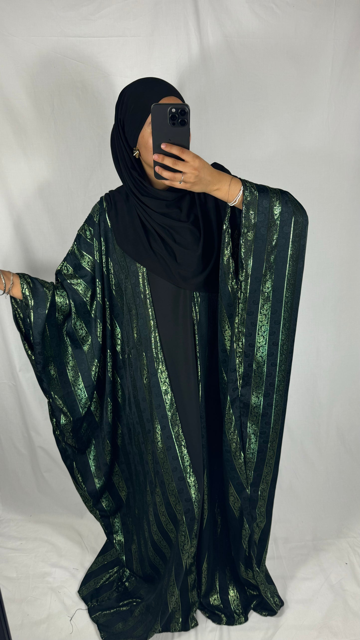 ENSEMBLE KIMONO+ABAYA JOHARA - VERT