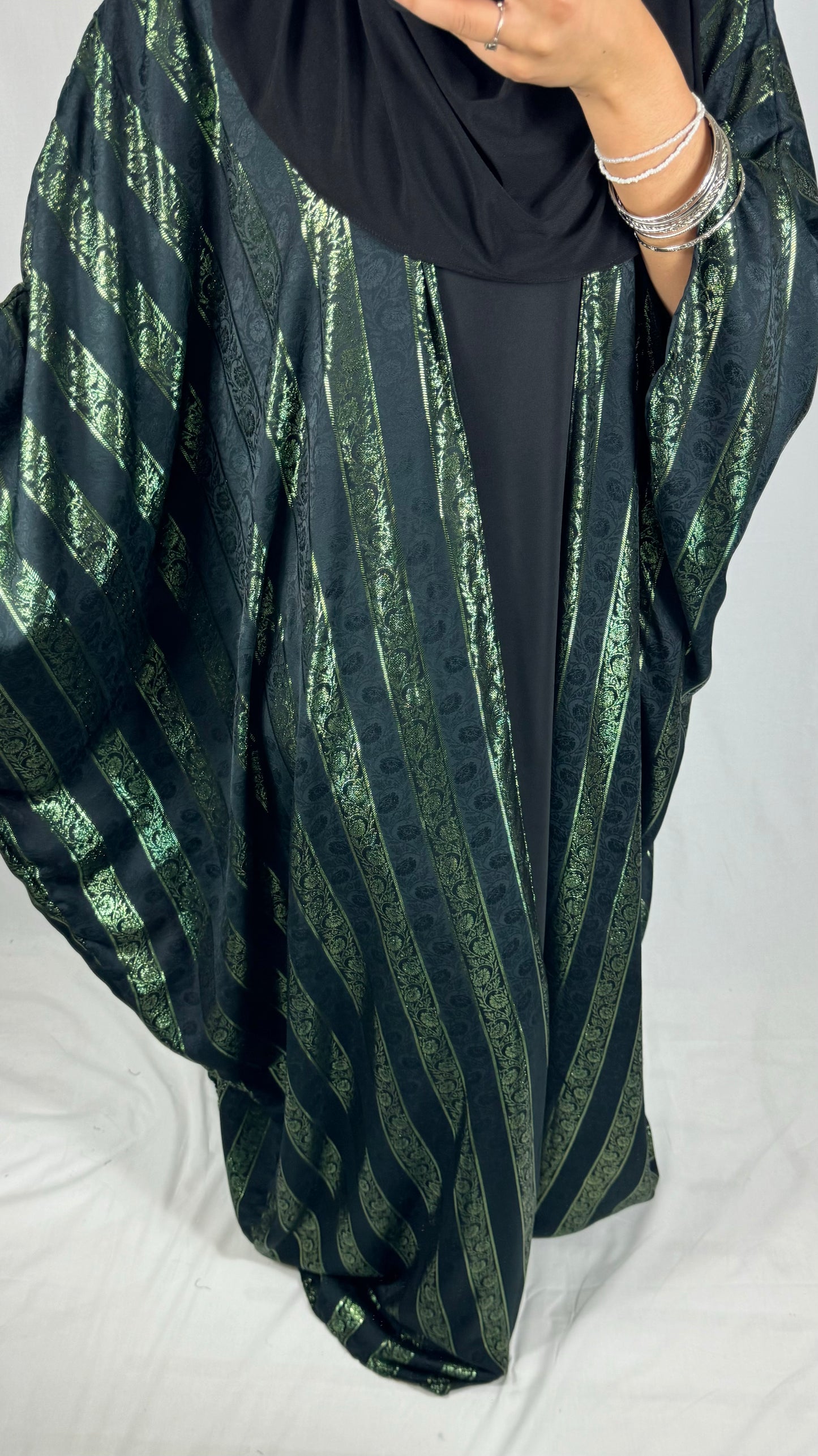 ENSEMBLE KIMONO+ABAYA JOHARA - VERT