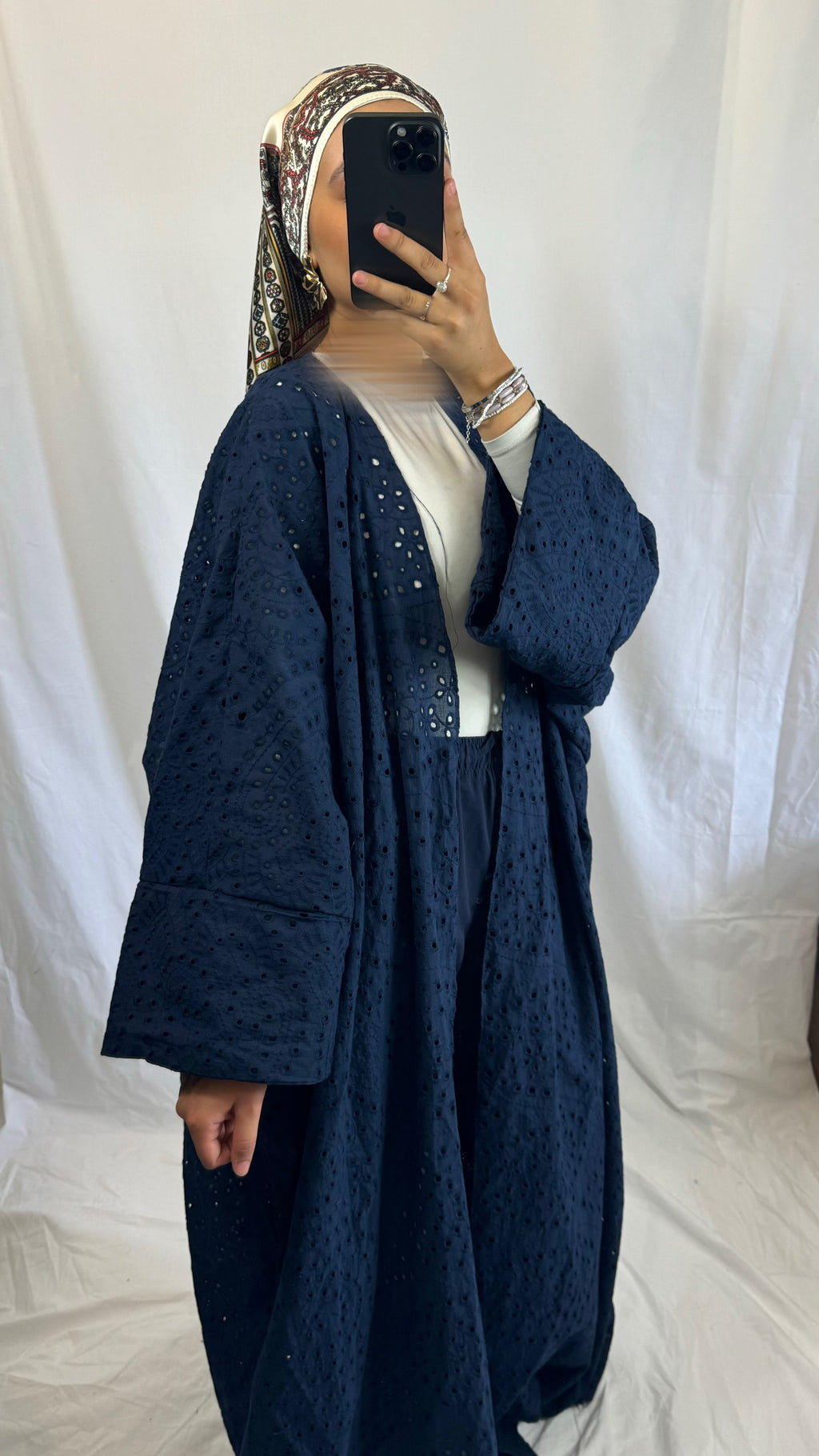 KIMONO CRÉATION ZAHRA - BLEU MARINE