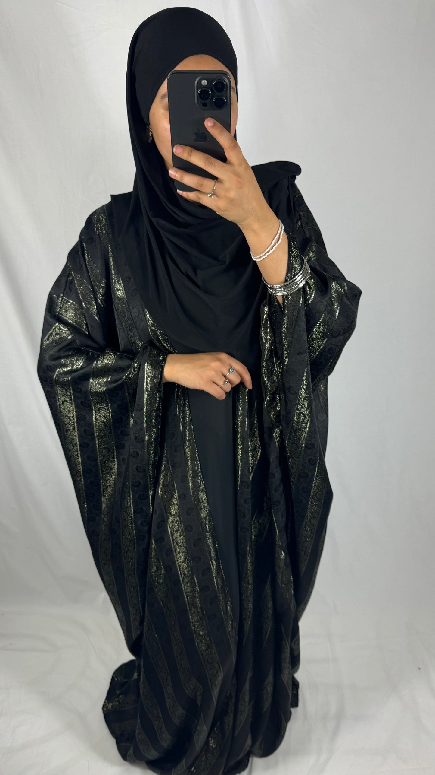 ENSEMBLE KIMONO+ABAYA JOHARA - NOIR