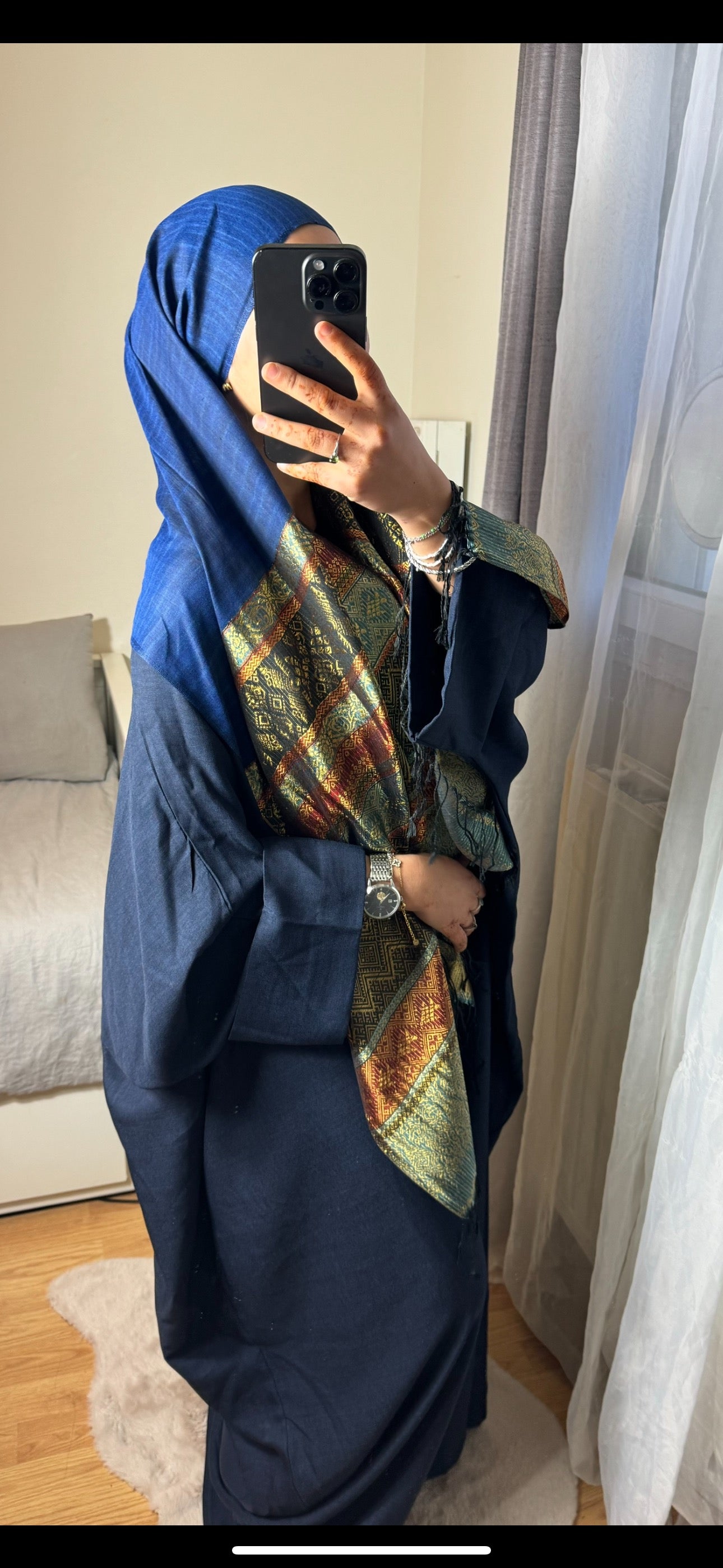 PASHMINA DALYA - BLEU MARINE