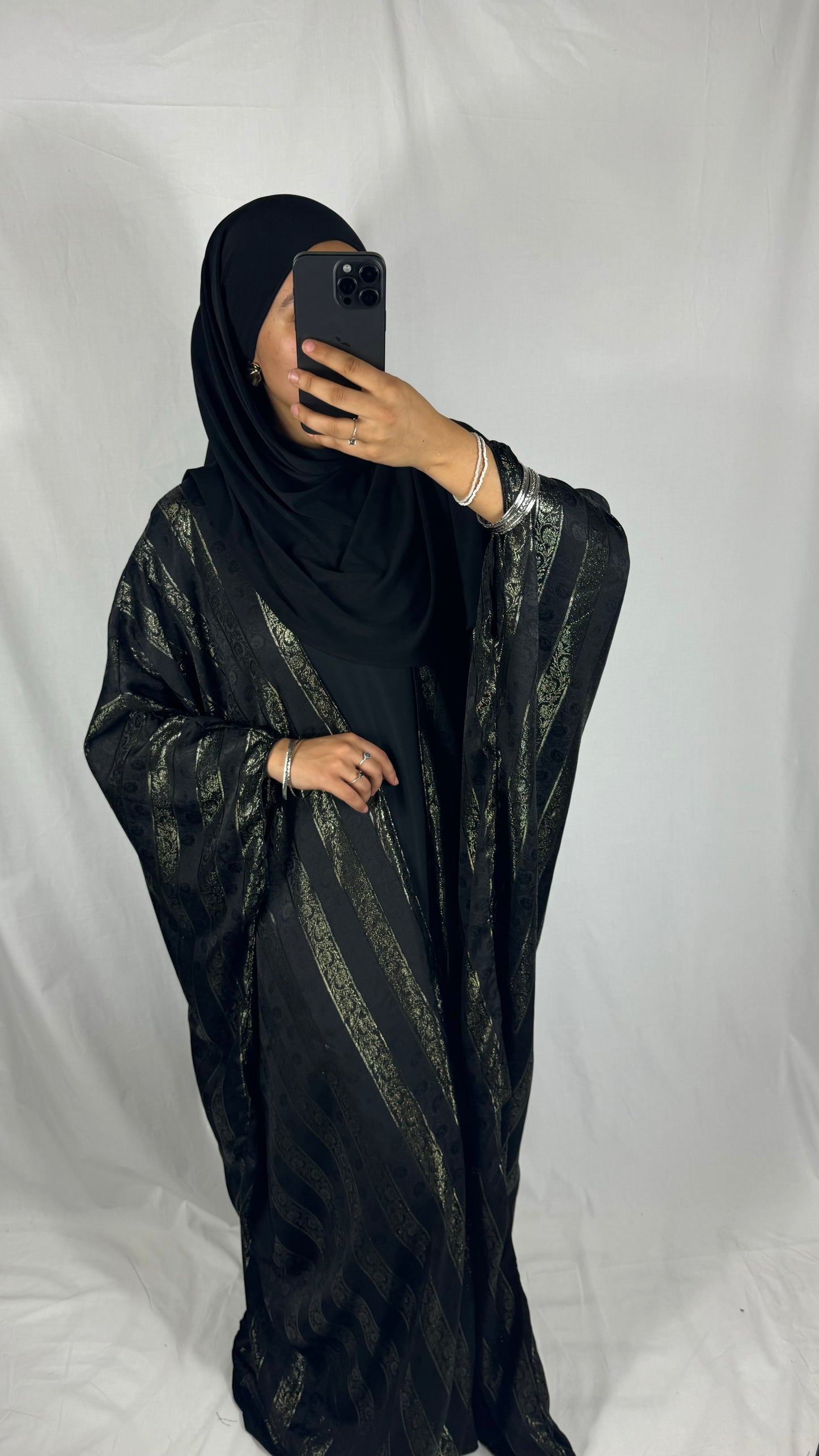 ENSEMBLE KIMONO+ABAYA JOHARA - NOIR