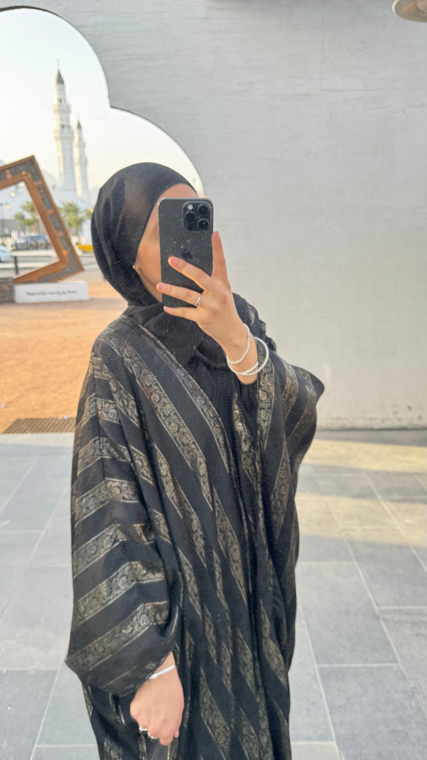 ENSEMBLE KIMONO+ABAYA JOHARA - NOIR