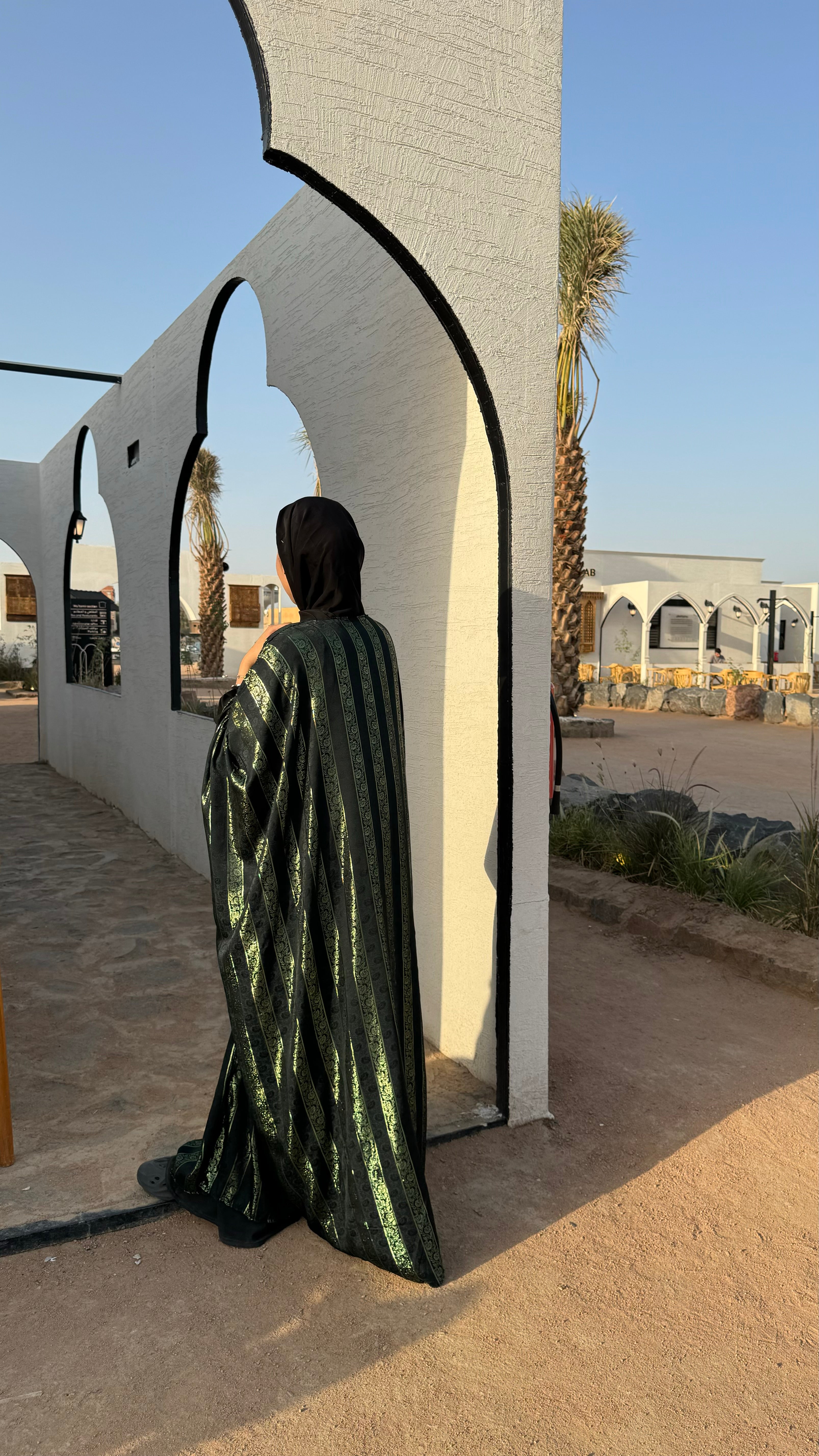 ENSEMBLE KIMONO+ABAYA JOHARA - VERT