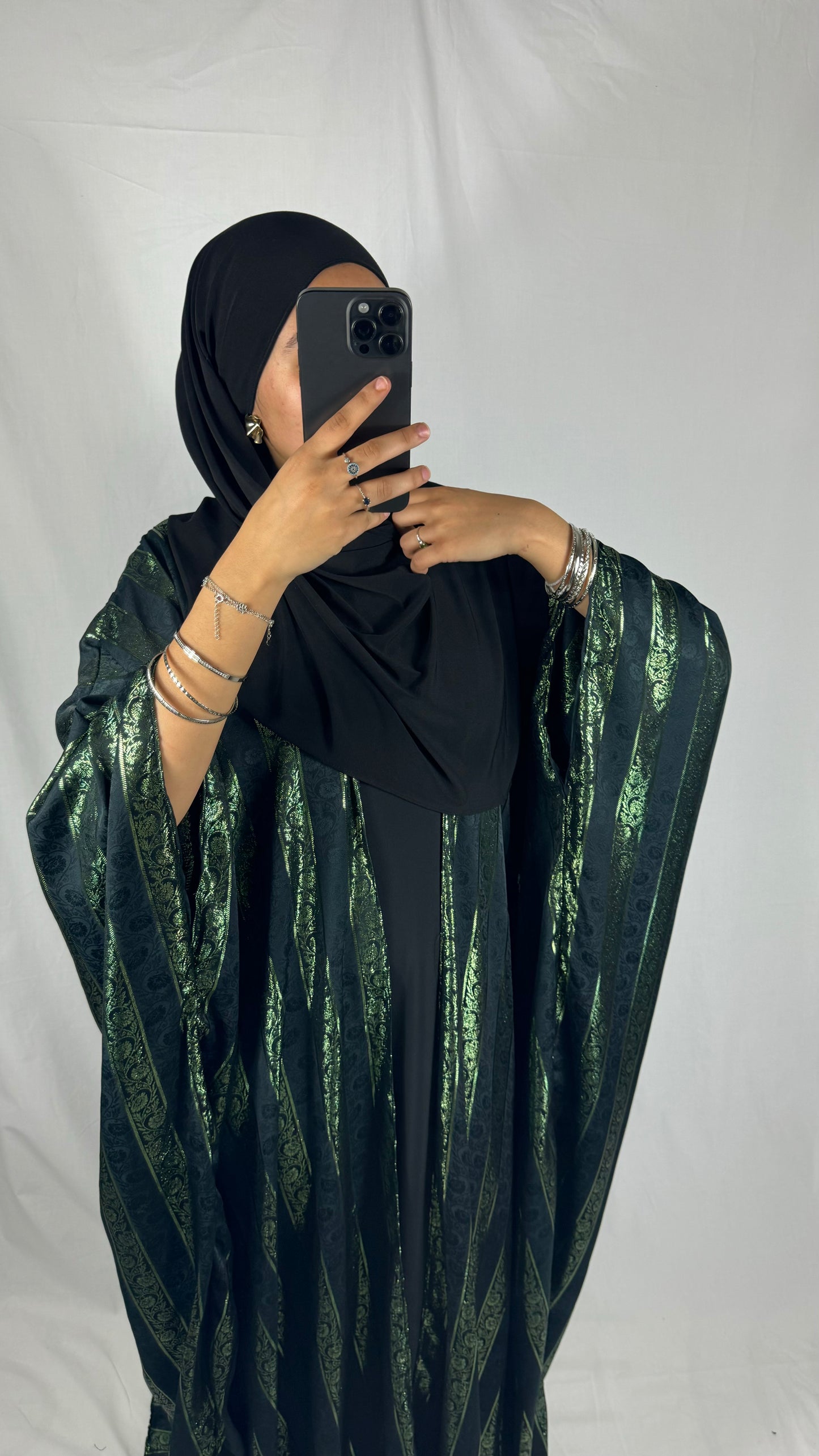 ENSEMBLE KIMONO+ABAYA JOHARA - VERT