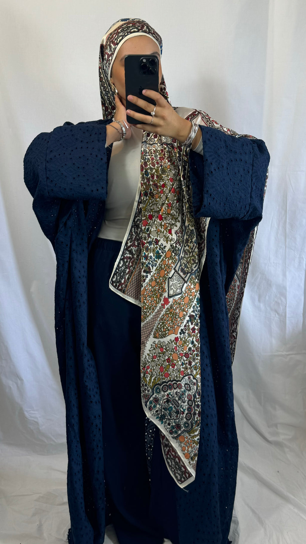 KIMONO CRÉATION ZAHRA - BLEU MARINE