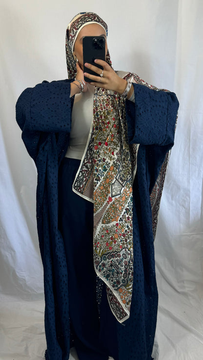 KIMONO CRÉATION ZAHRA - BLEU MARINE